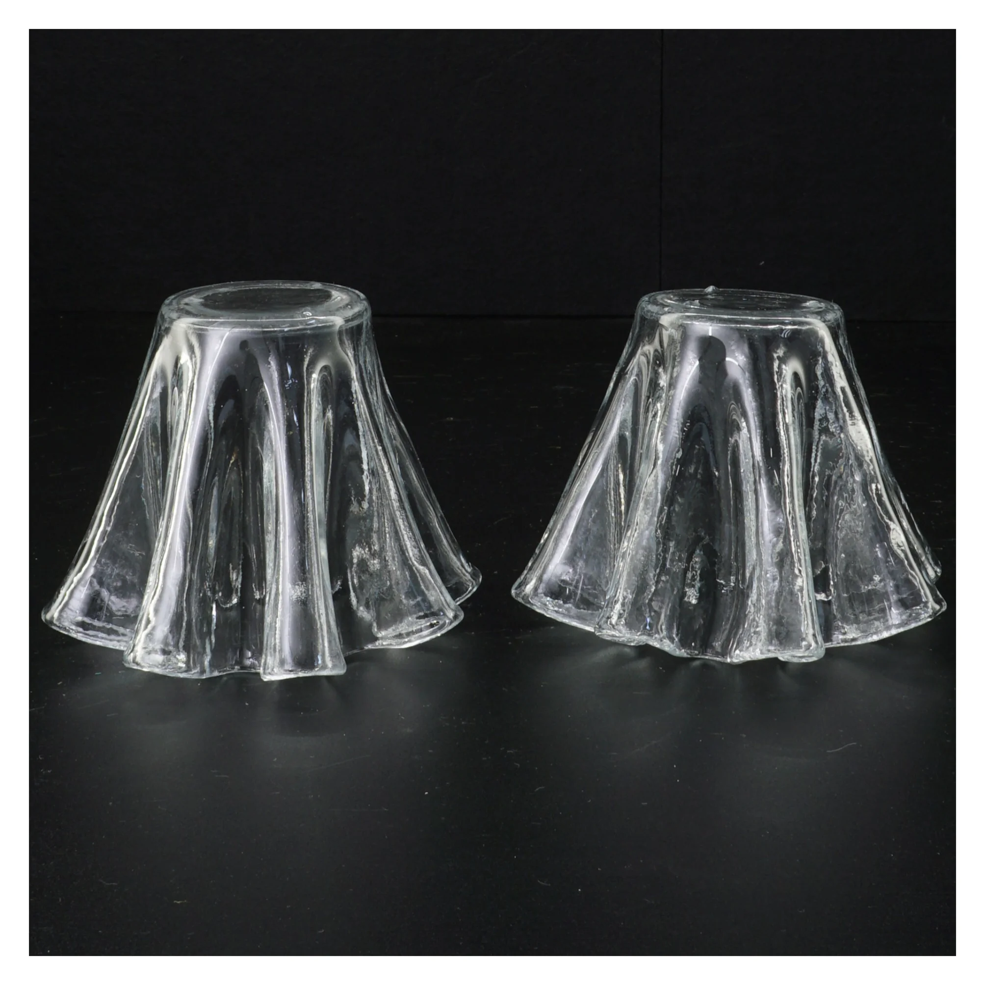 Gennemsigtige glasvaser (str. 9 x 11 cm)