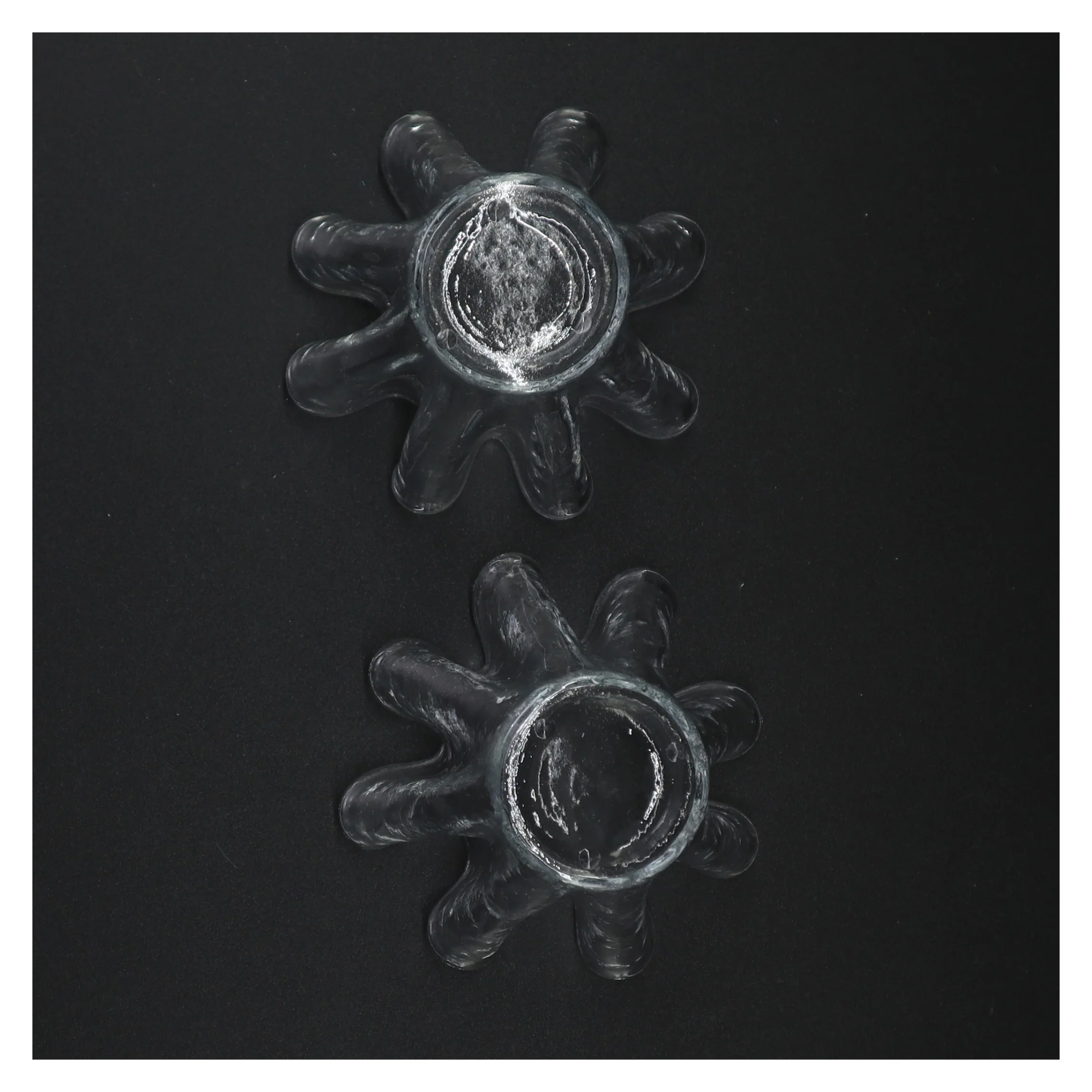 Gennemsigtige glasvaser (str. 9 x 11 cm)