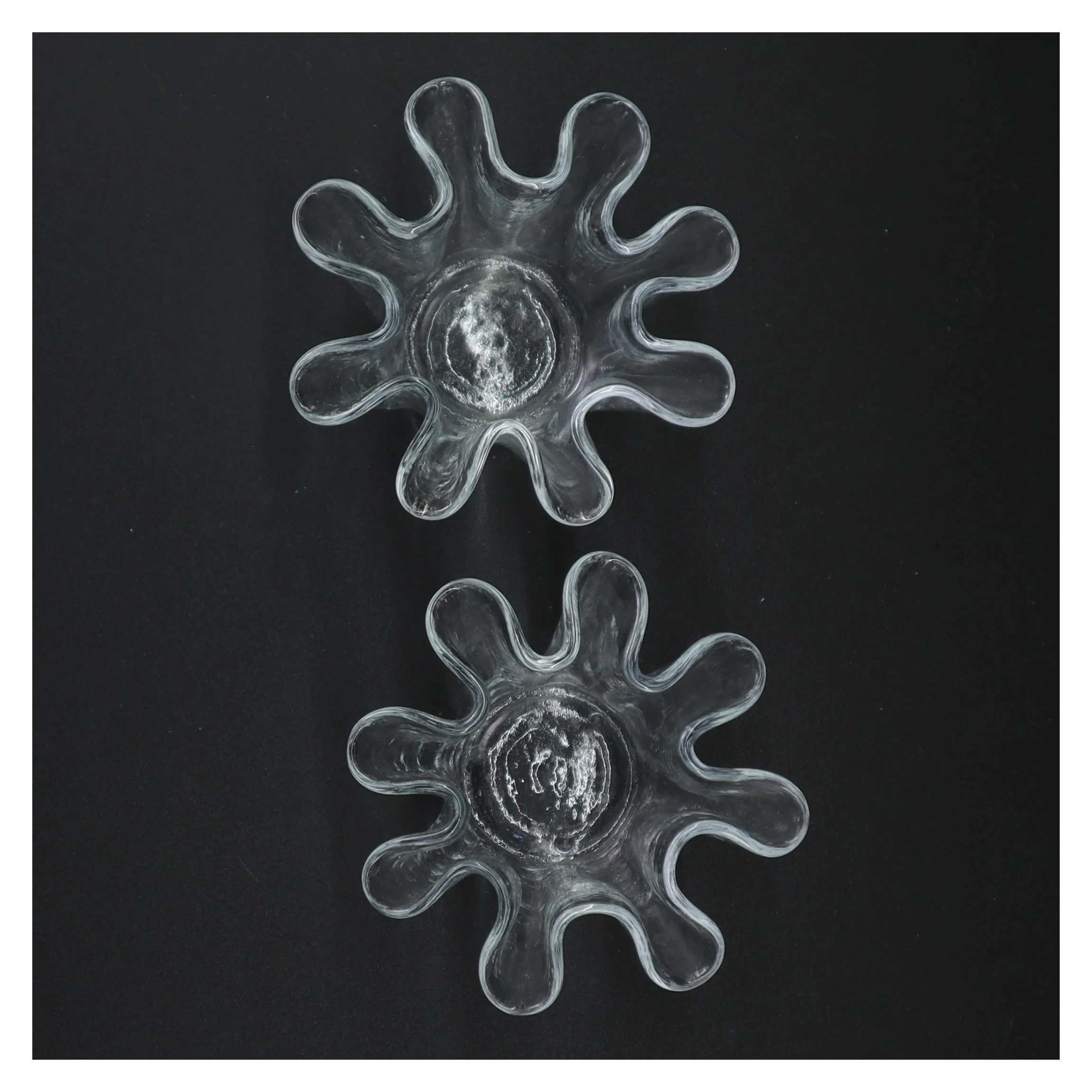 Gennemsigtige glasvaser (str. 9 x 11 cm)