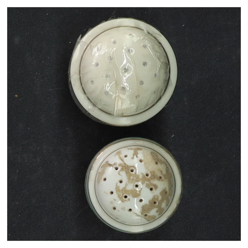 Hjertegræs Porcelæn krydderikrukker fra Royal Copenhagen