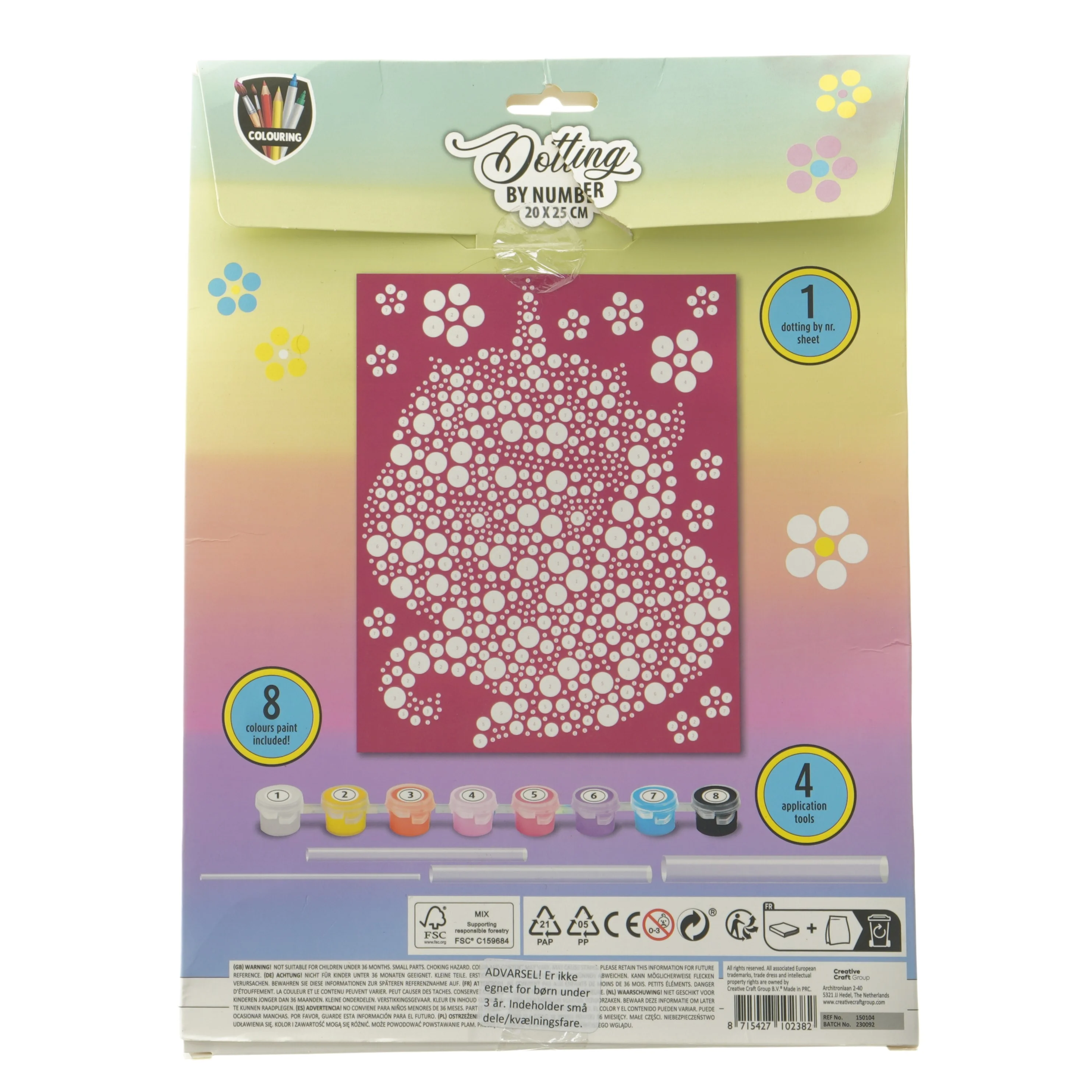 Dotting by number malerisæt fra Colouring