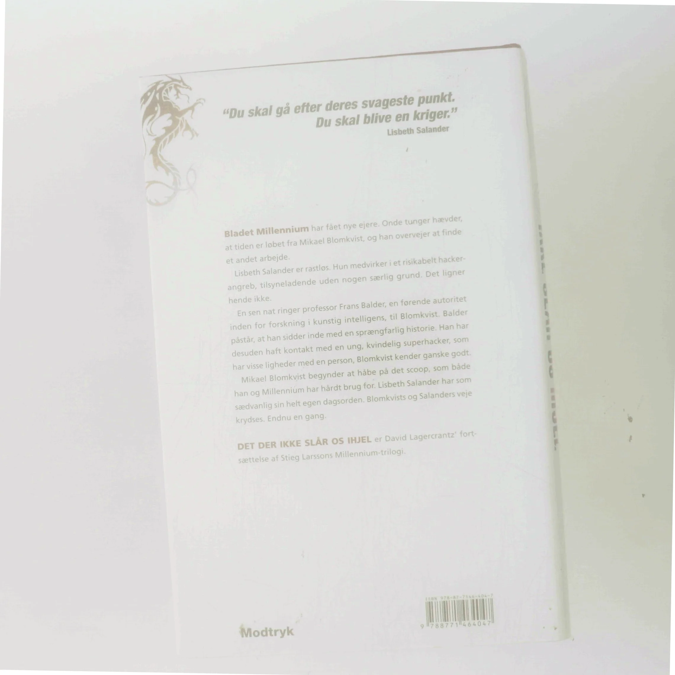 Det der ikke slår os ihjel af David Lagercrantz (Bog)