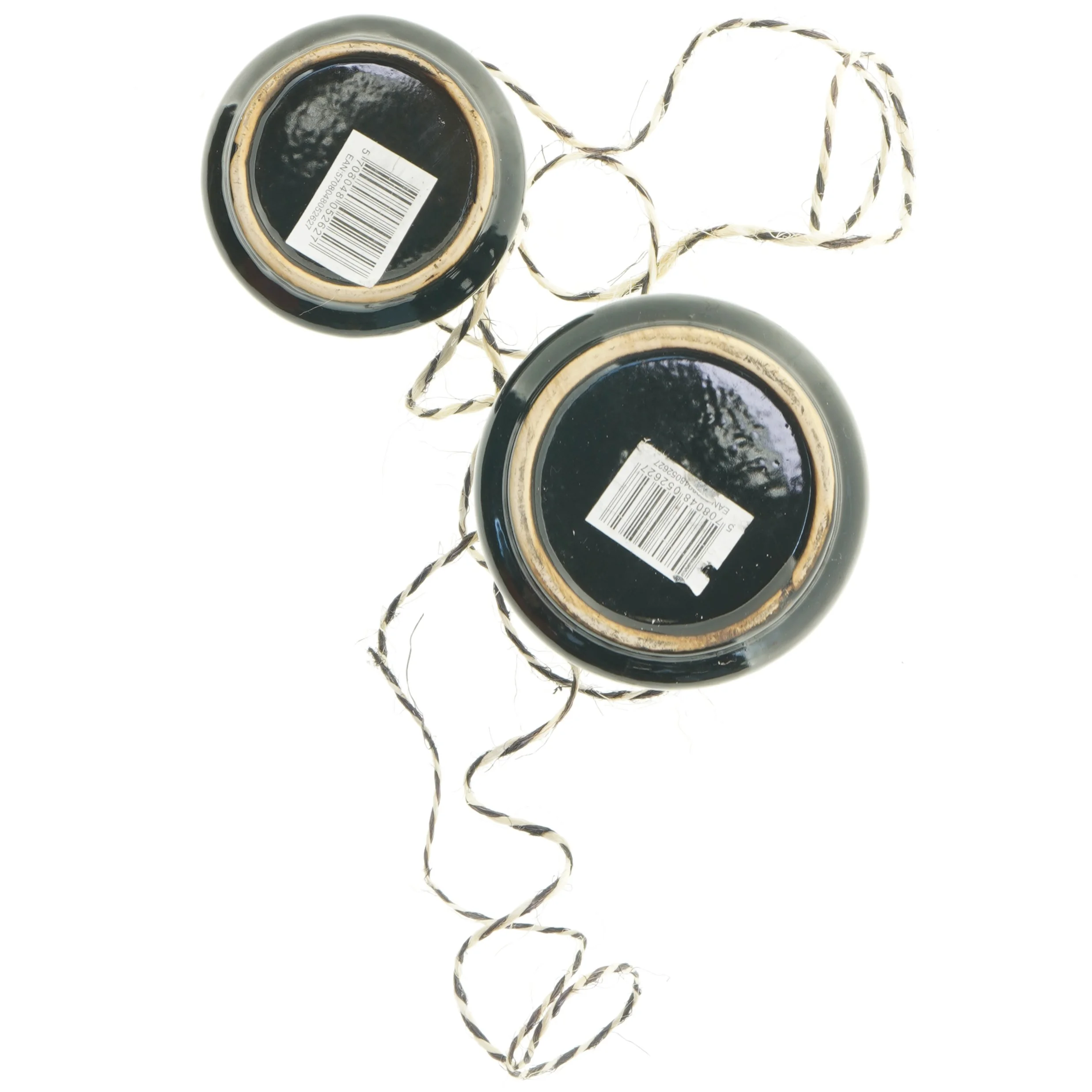 Keramiklys til ophængning (str. 14 x 10 cm og 16 x 11 cm)