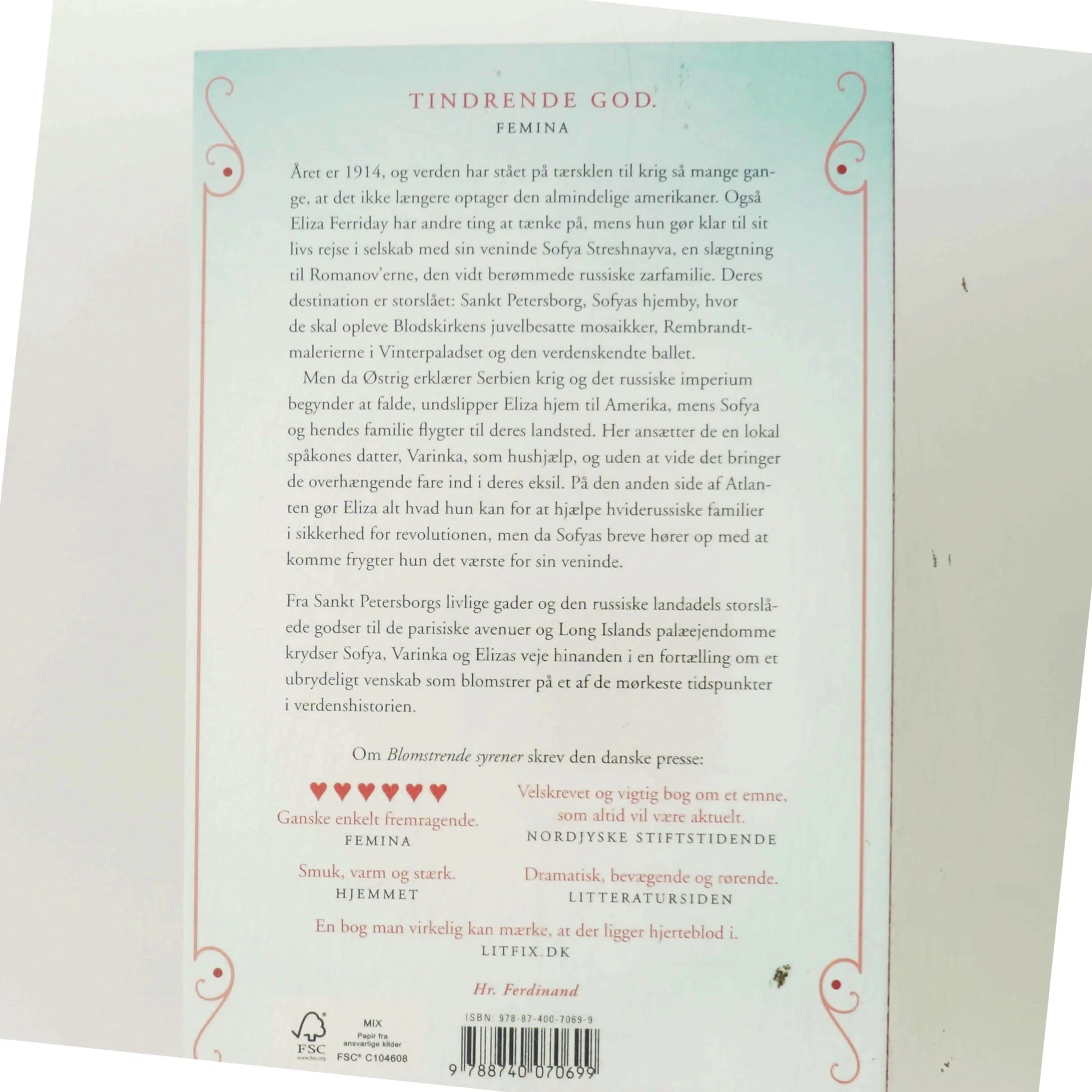 De forsvundne roser : roman af Martha Hall Kelly (Bog)