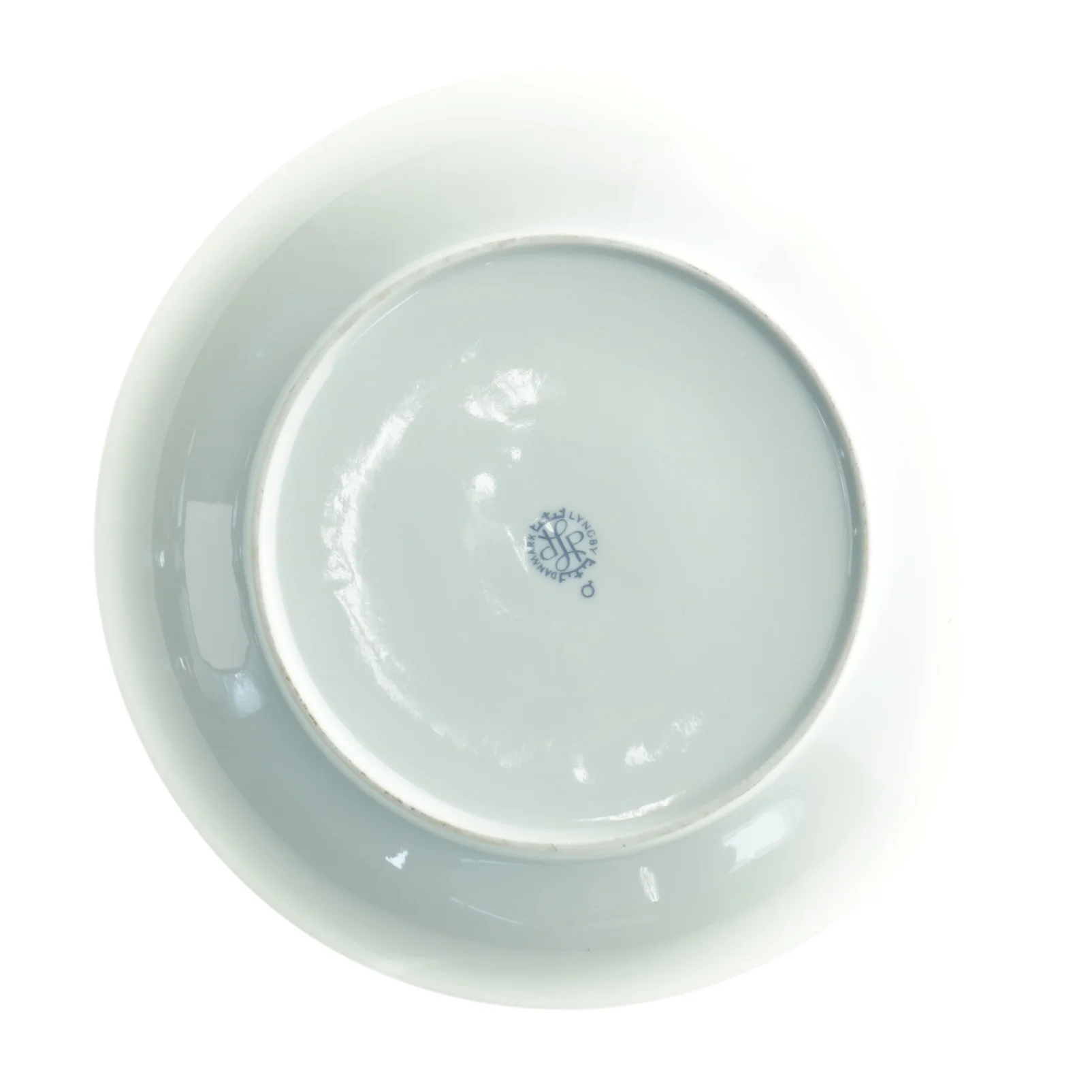 Porcelænstallerkner med dekoration fra Lyngby (str. Diameter 20 cm)