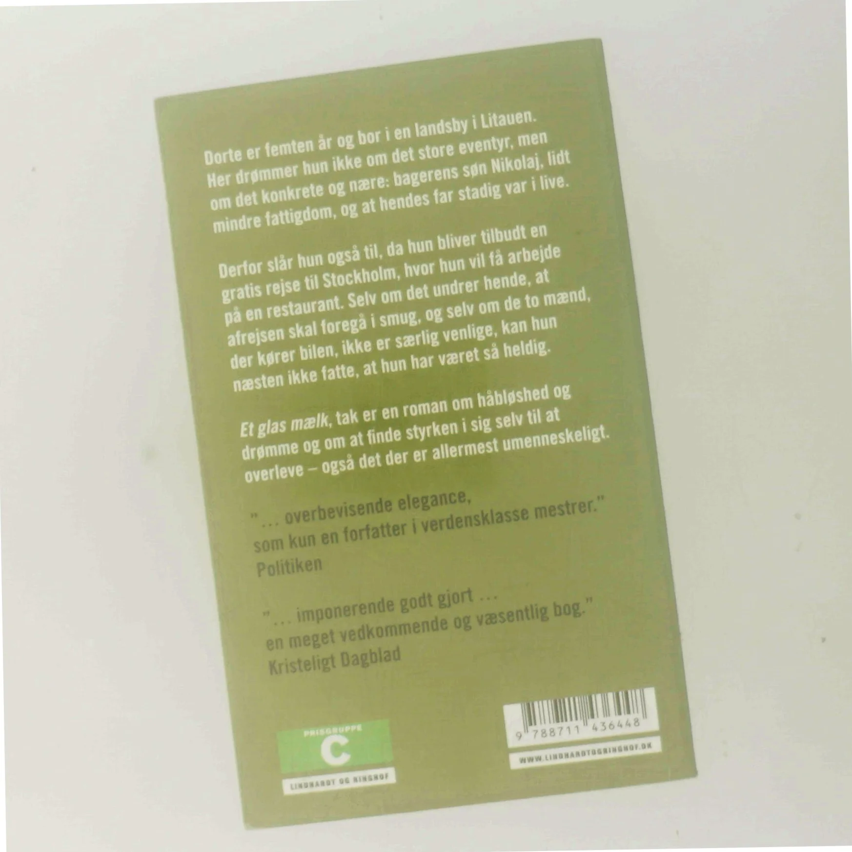 Et glas mælk, tak af Herbjørg Wassmo (Bog)