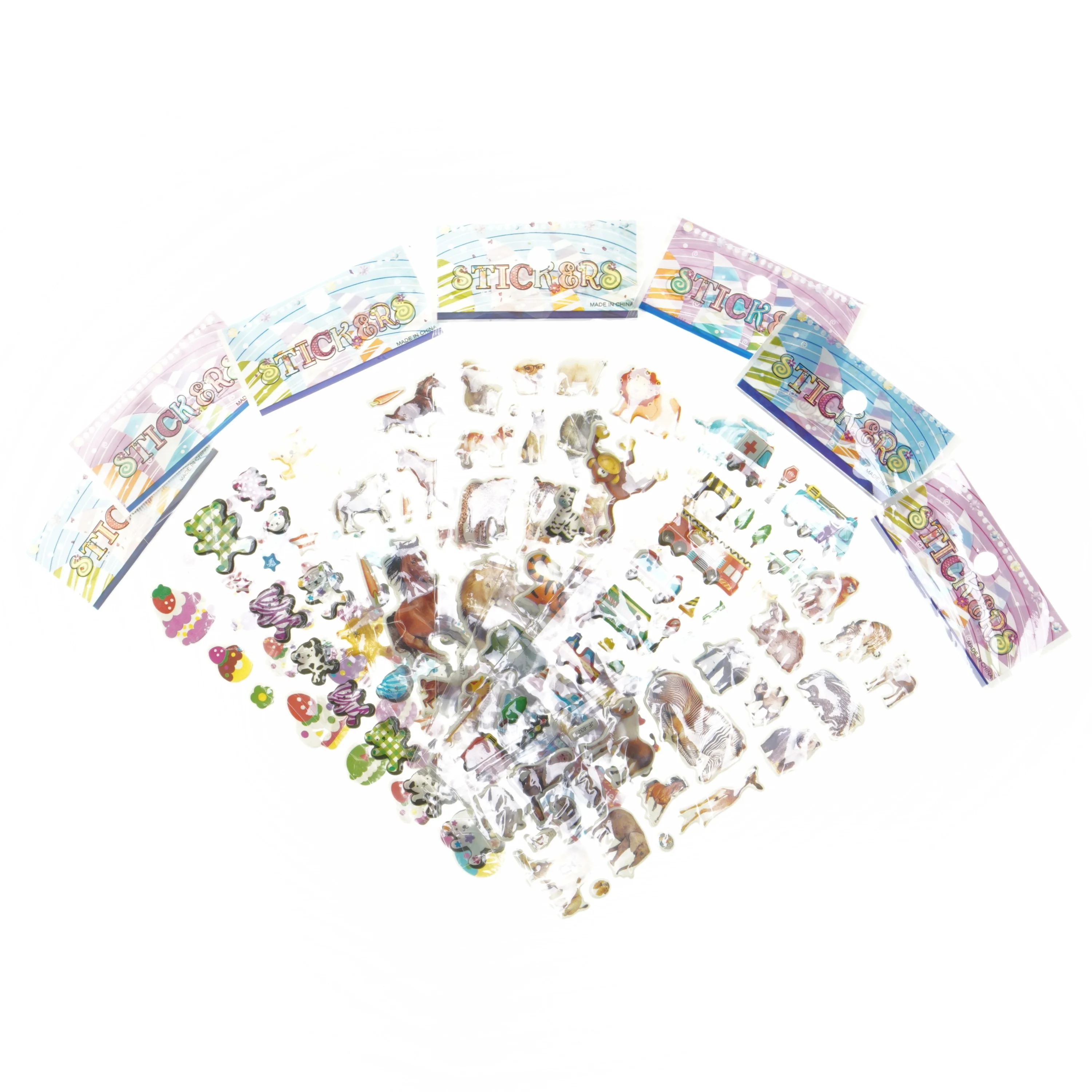 Dyreklistermærker sæt (str. 7 styk cm)