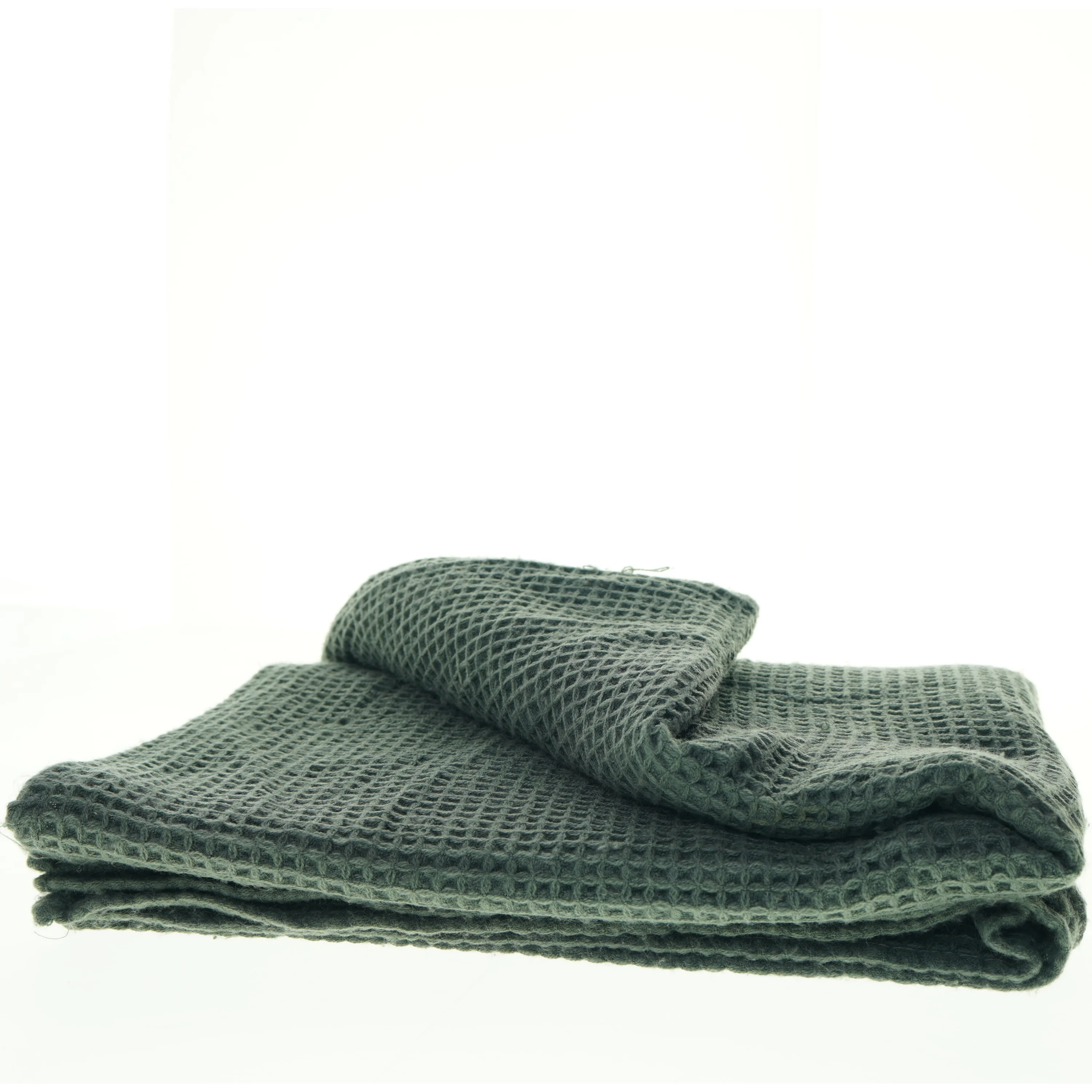 Vaflet bomuldstæppe (str. 125 x 175 cm)