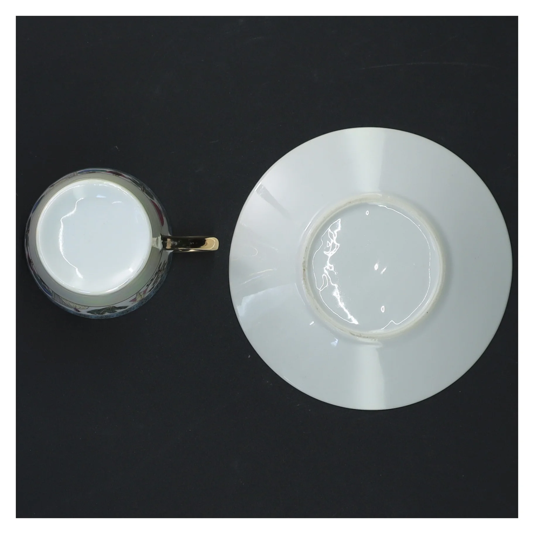 Mokkakop Porcelænskop med underkop (str. Ø. 11 cm ø 6 cm)