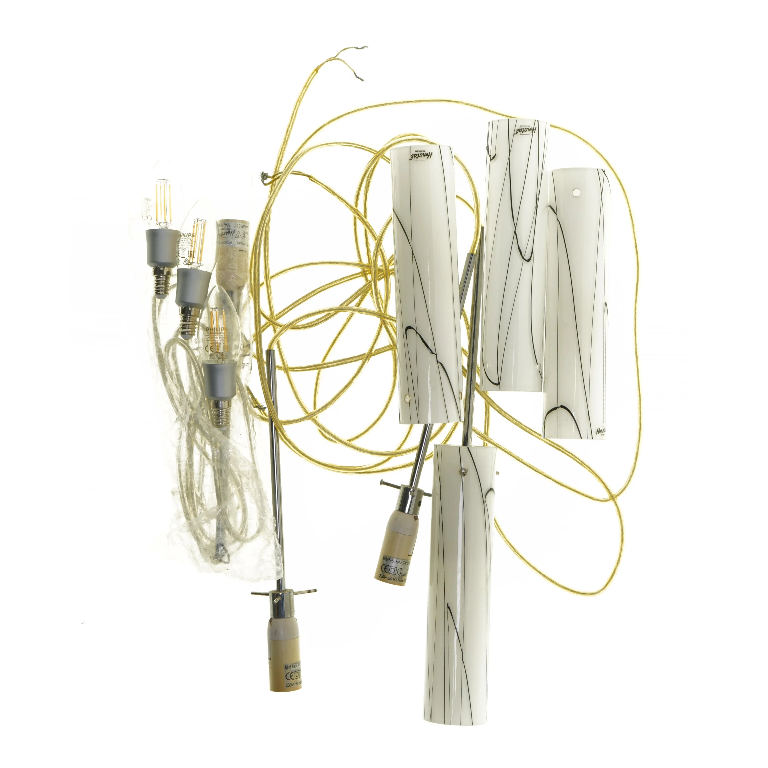 4 Pendellamper sæt fra Herstal (str. 4 styk, 22 cm)