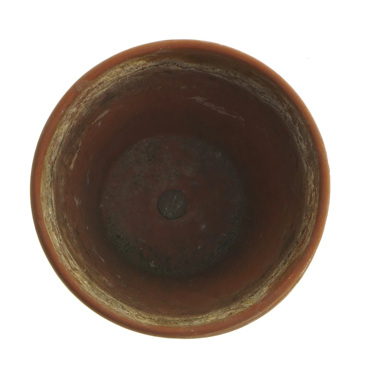 Lerkrukke med underskål (str. Ø. 13 cm. længde, 12 cm)