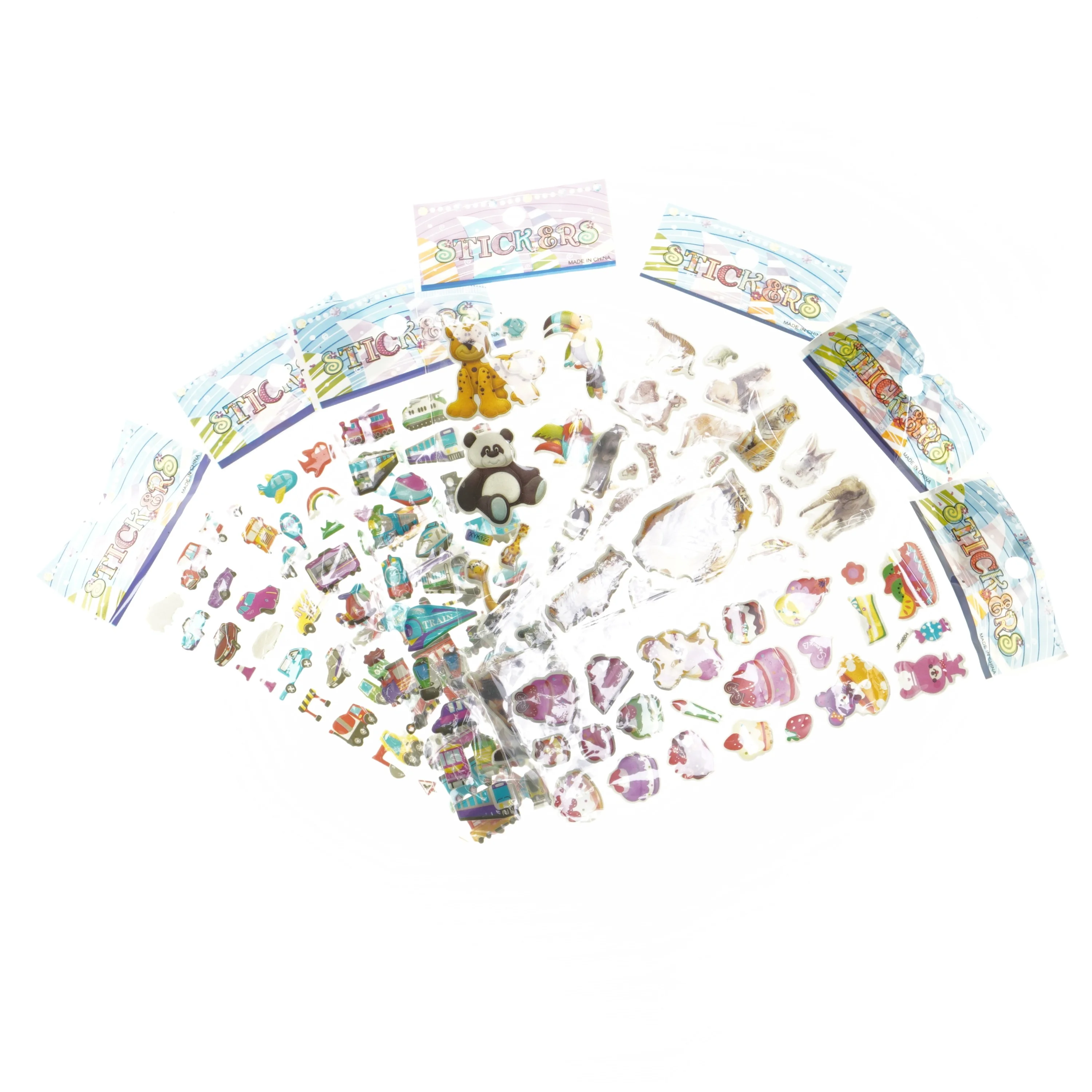 Stickersæt med figurer (str. 7 styk cm)