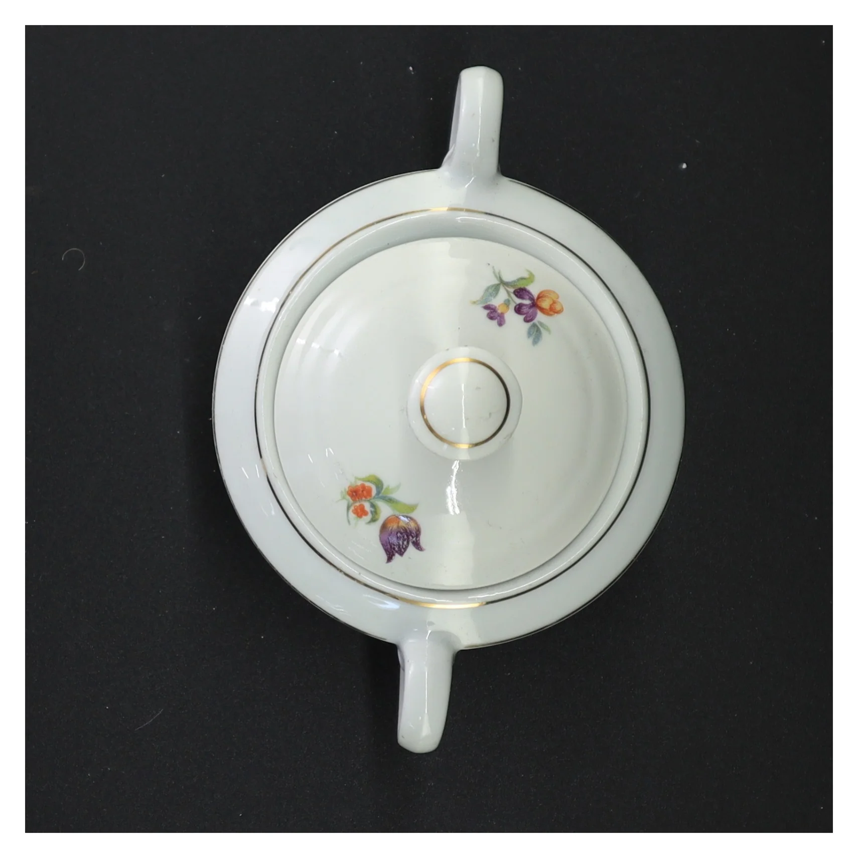 Sukkerskål med låg (str. 16 x 10 x 11 cm)