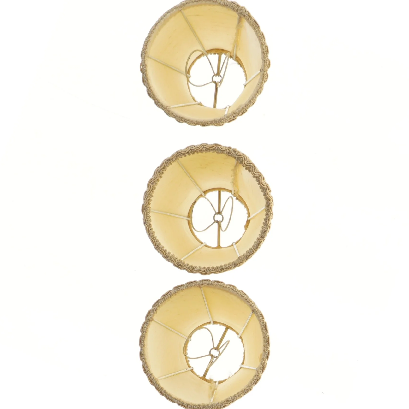 Lampeskærme i stof (str. 11 cm)