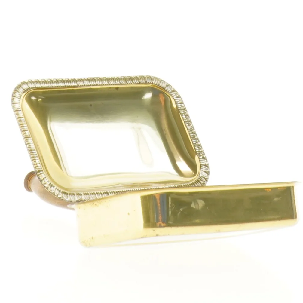 Antik dåse med træhåndtag (str. 18 x 11 x 5 cm)