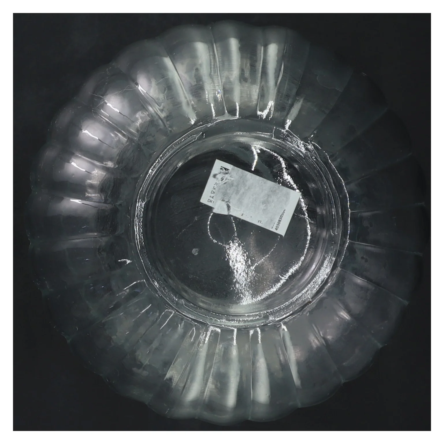 Gennemsigtig glasvase (str. 16 cm)