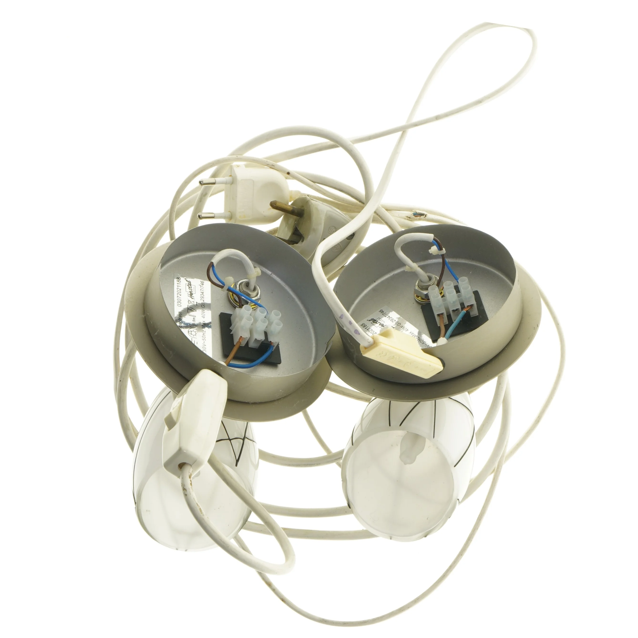 2 Herstal Vægspotlamper med ledning fra Herstal (str. Ø 11,5 cm)