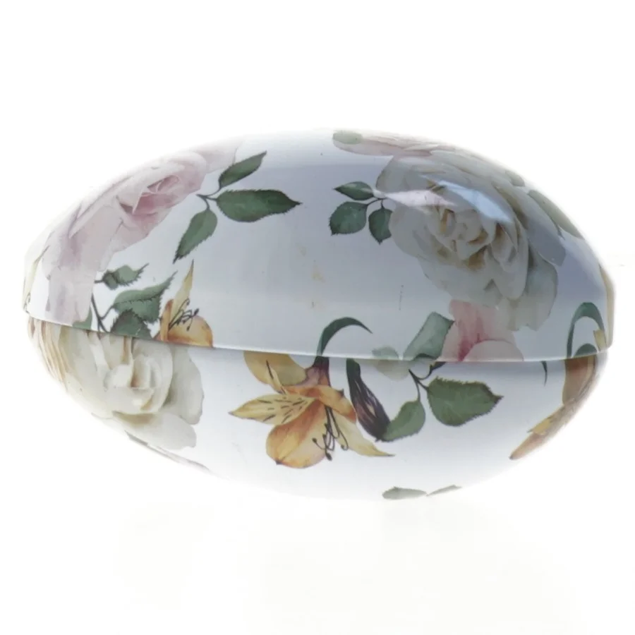 Dekorativt æggeformet boks (str. 13 cm)