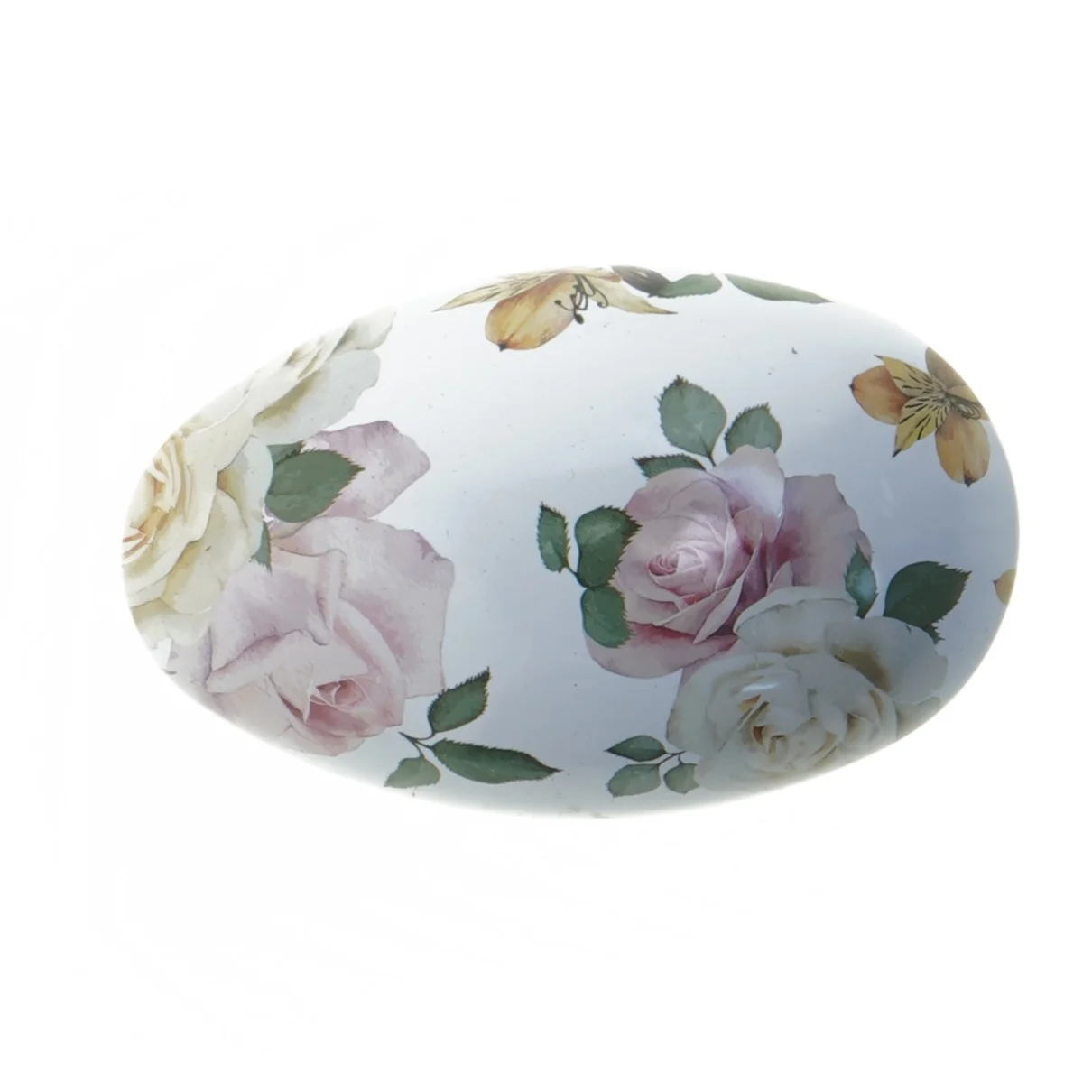 Dekorativt æggeformet boks (str. 13 cm)