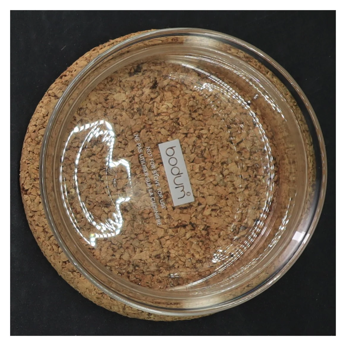 Glasskål med korkbund fra Bodum (str. Ø. 10,5 cm. h 6 cm)