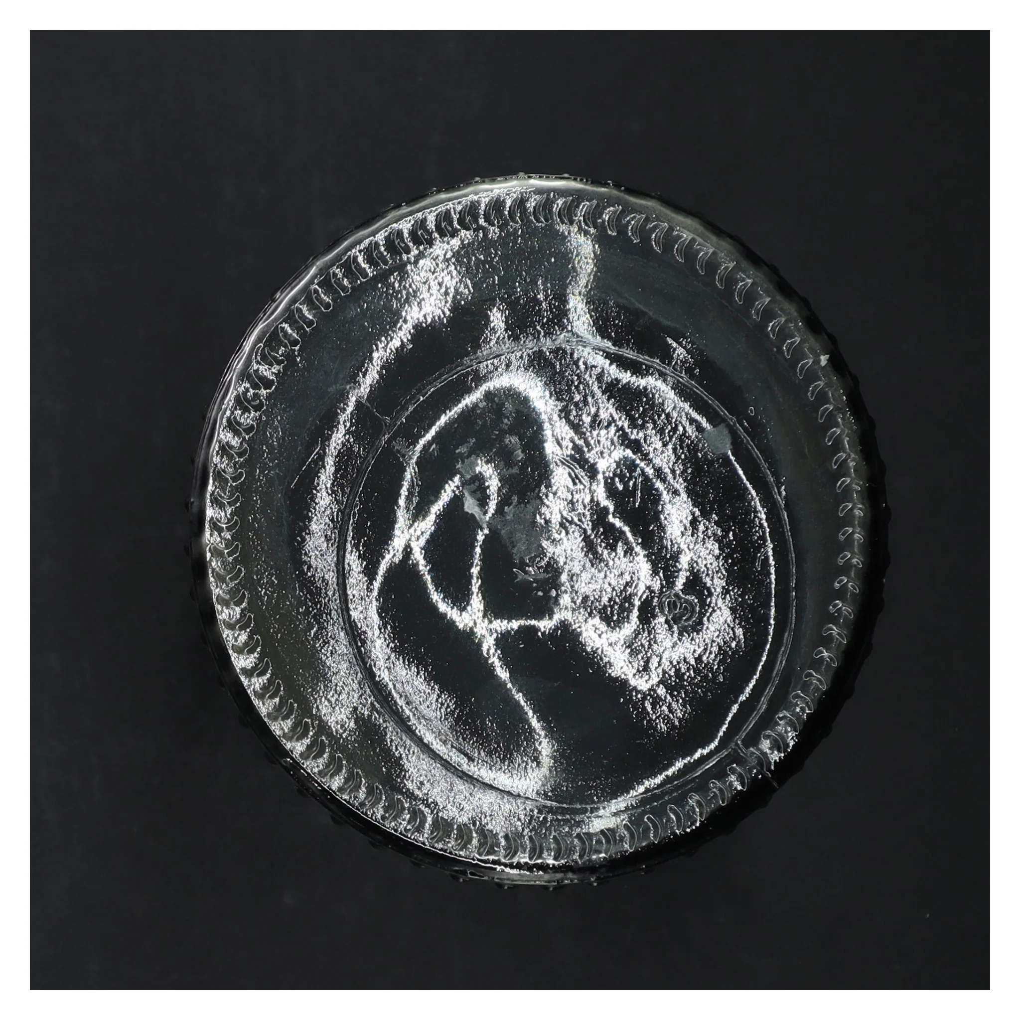 Glasvase (str. H. 20 cm. ø. 12,5 cm)