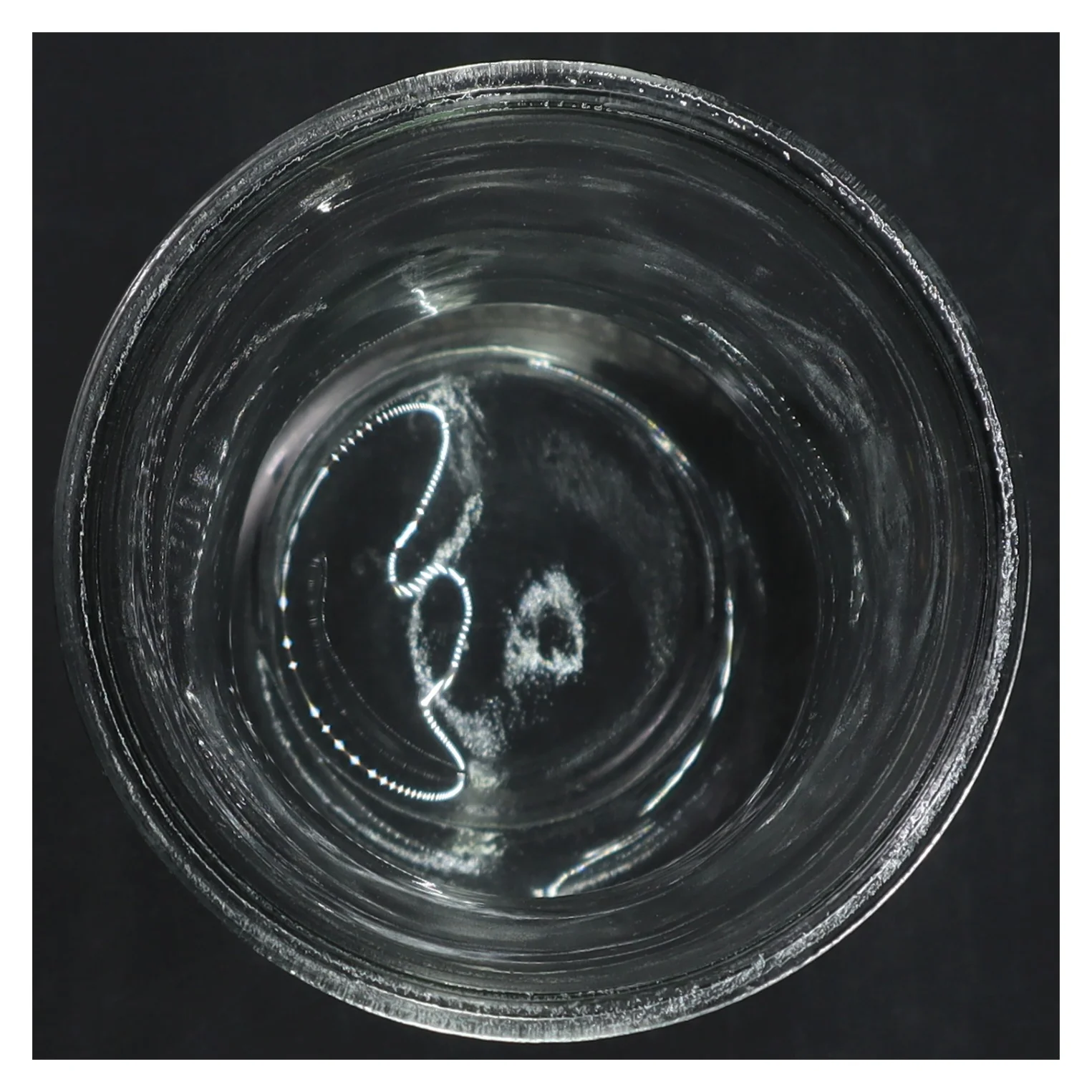 Glasvase  (str. H. 20 cm. ø. 12,5 cm)