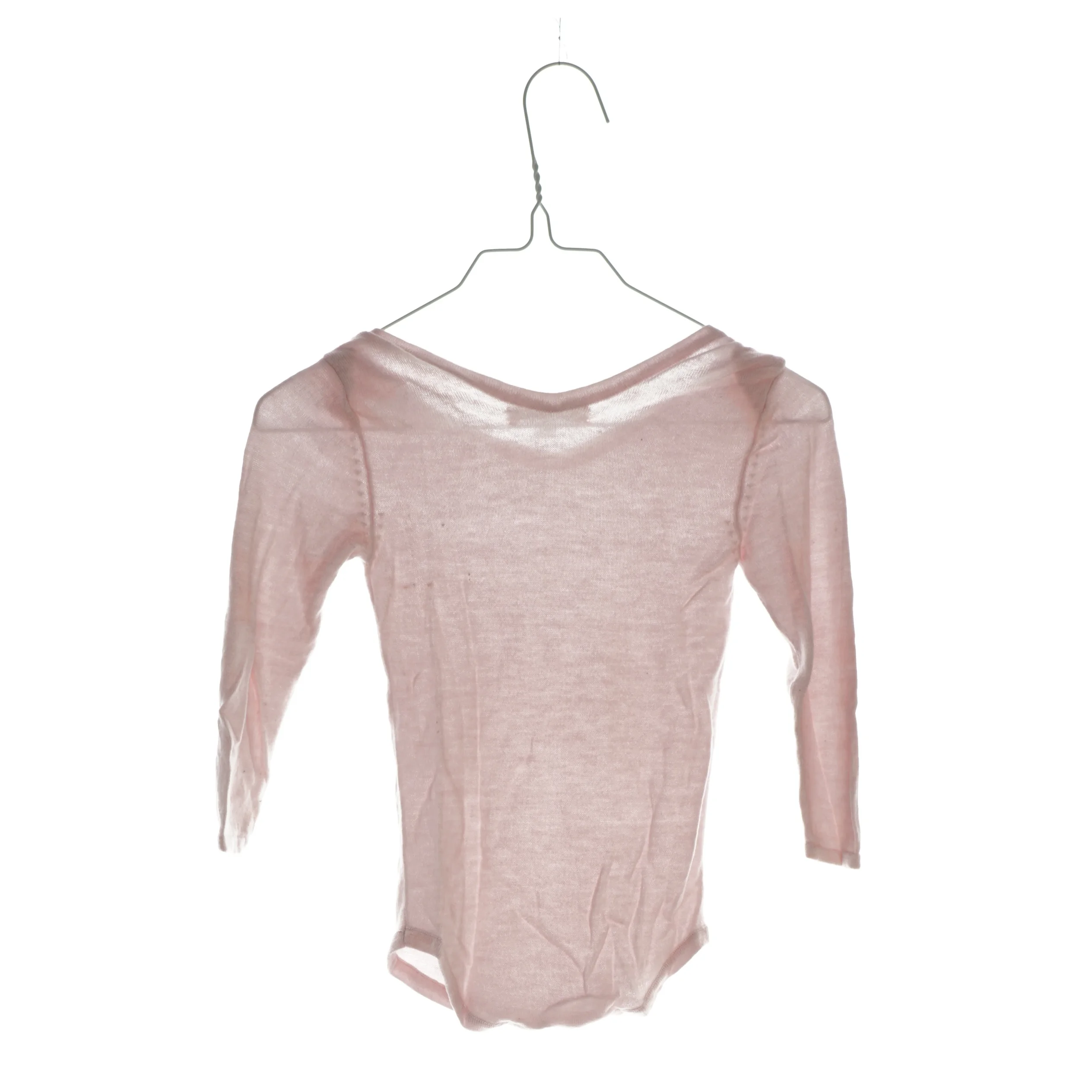 Langærmet bodystocking af 20% kashmir og 80% bamboo (Str. 9-12 mdr)