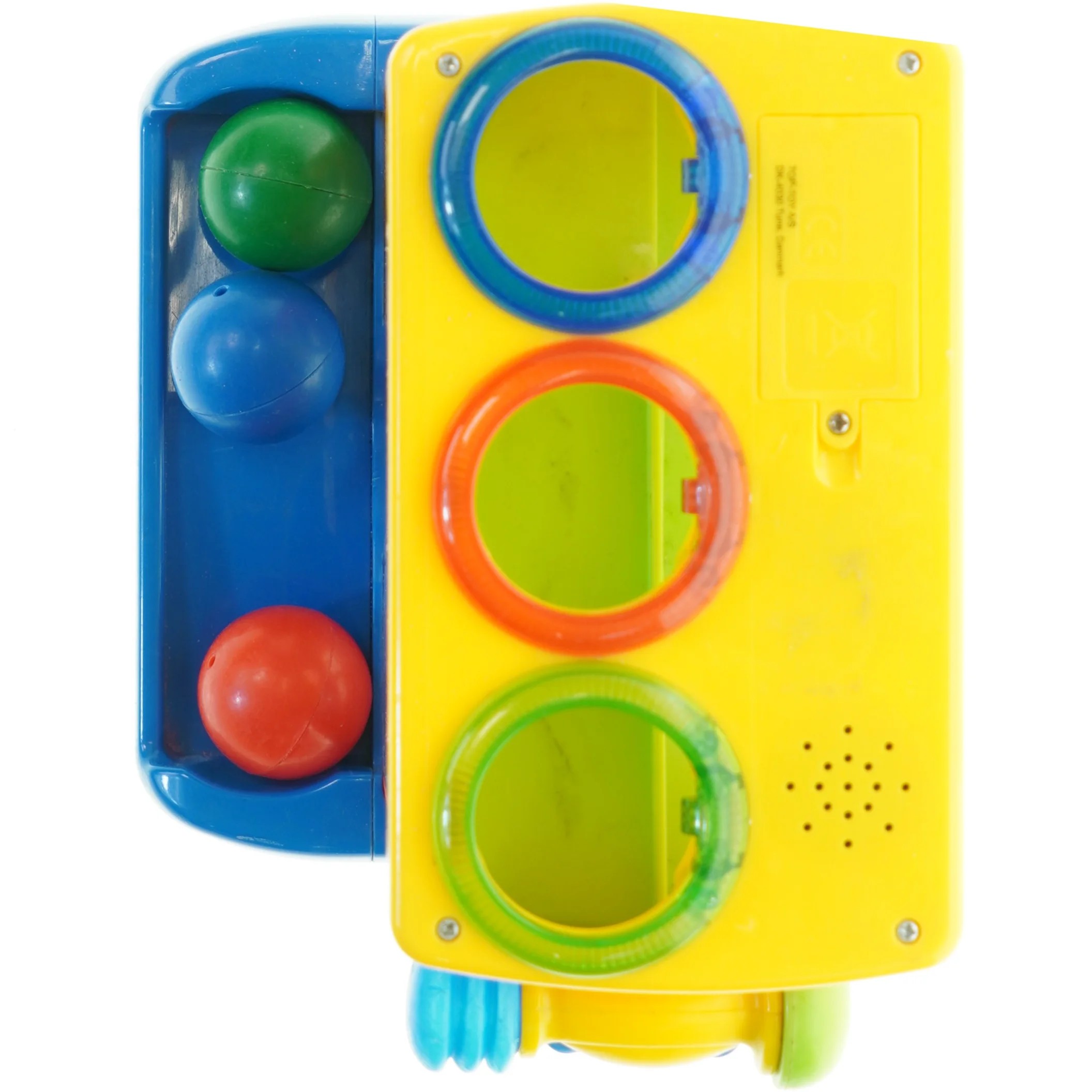 Legetøjs ball-race spil fra Play 2 Learn (str. H. 28 cm. 22 x. 19 cm)