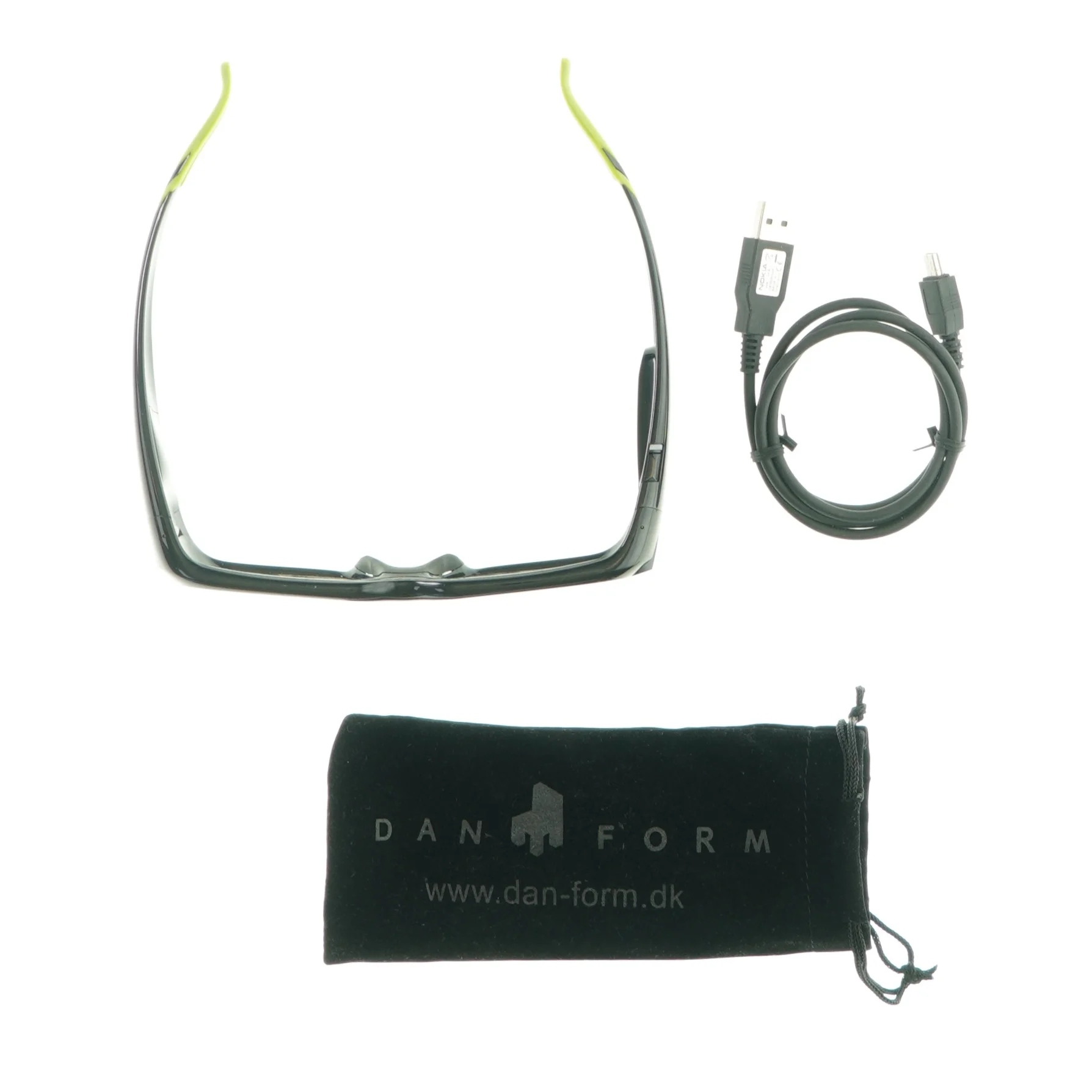 3D vision briller, inklusiv ledning og etui