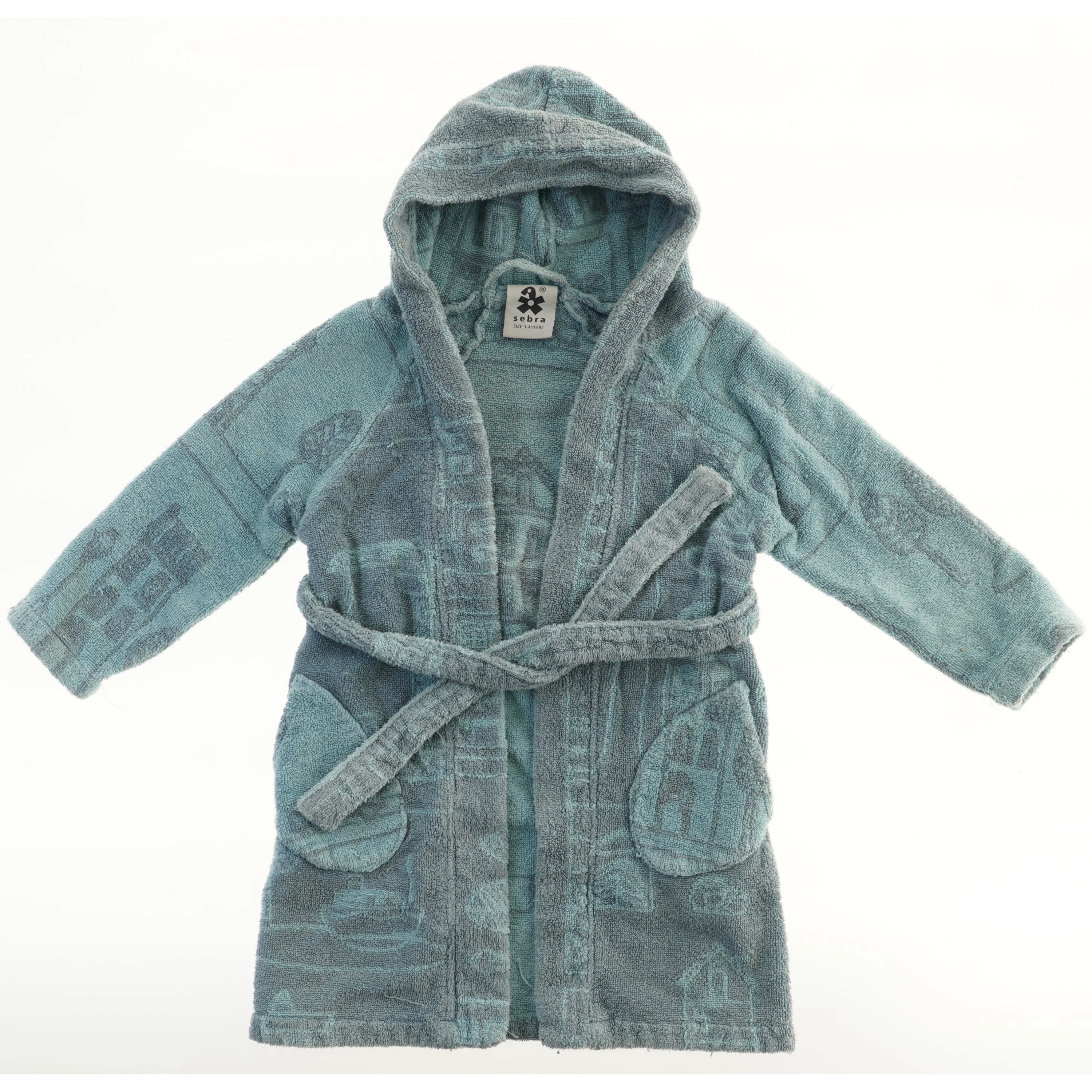 Børnebadekåbe med hætte fra Sebra (str. 98)