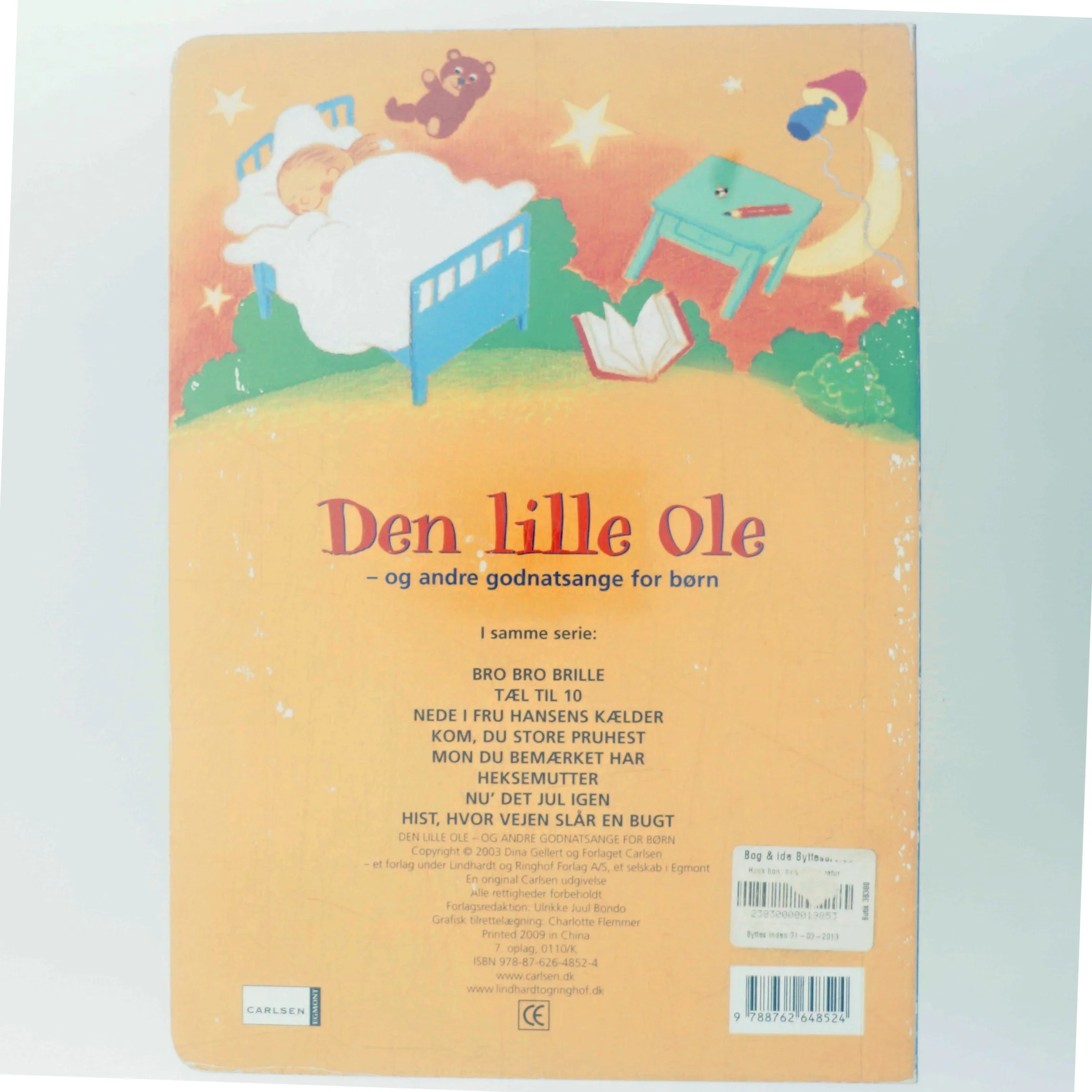 Den lille Ole - og andre godnatsange for børn af Dina Gellert (Bog)