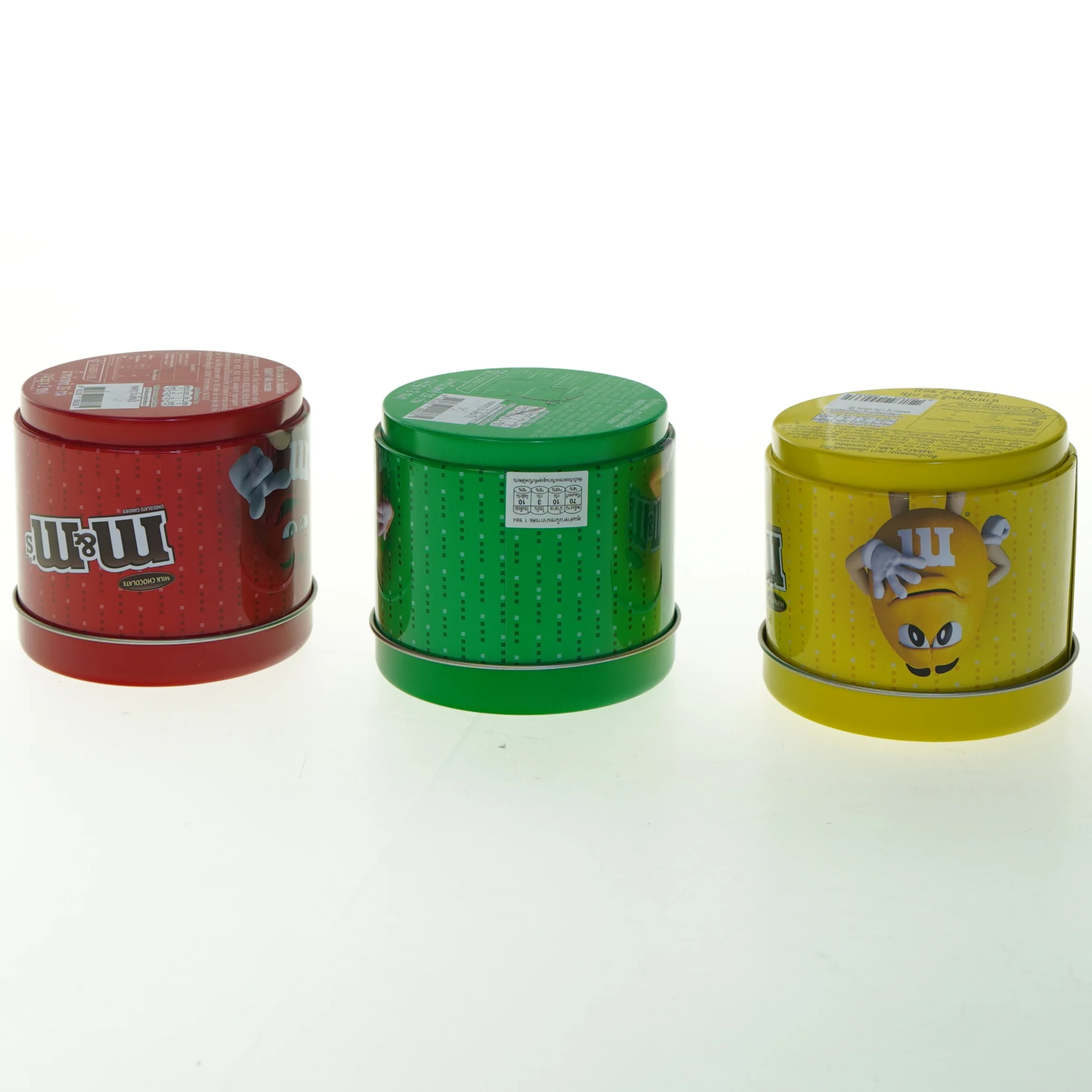 M&M's opbevaringsdåser sæt fra M&M (str. 8,5x8,5 cm)