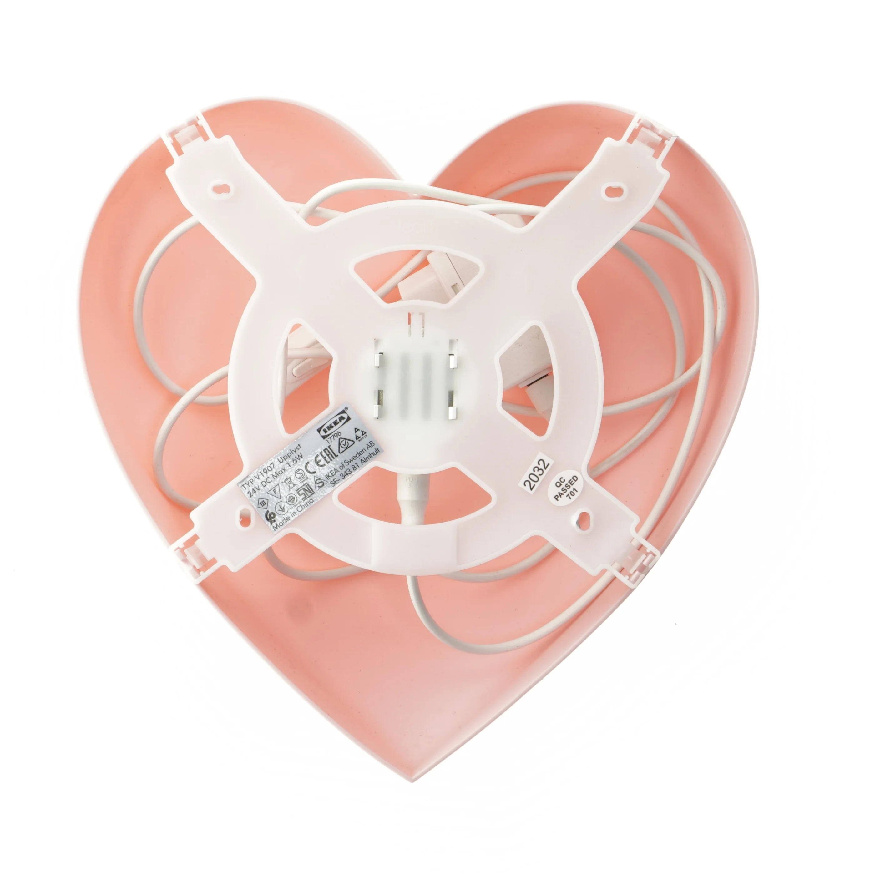 Hjerteformet væglampe fra IKEA (str. Ø 26 cm)