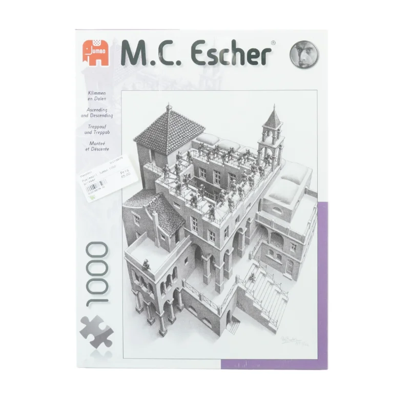 MC Escher puslespil, 1000 fra Jumbo (str. 37 x 27 cm)