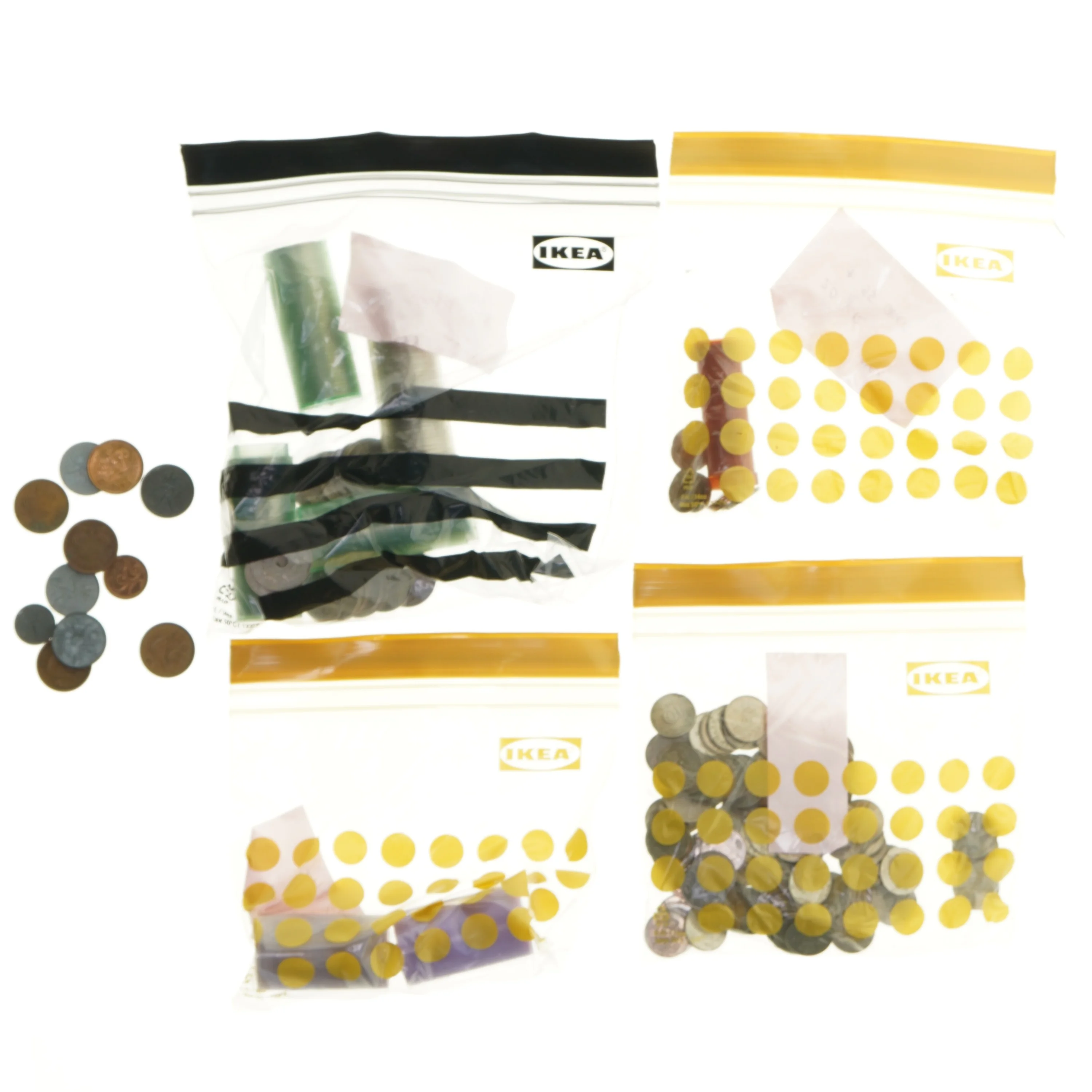 Løse mønter samling