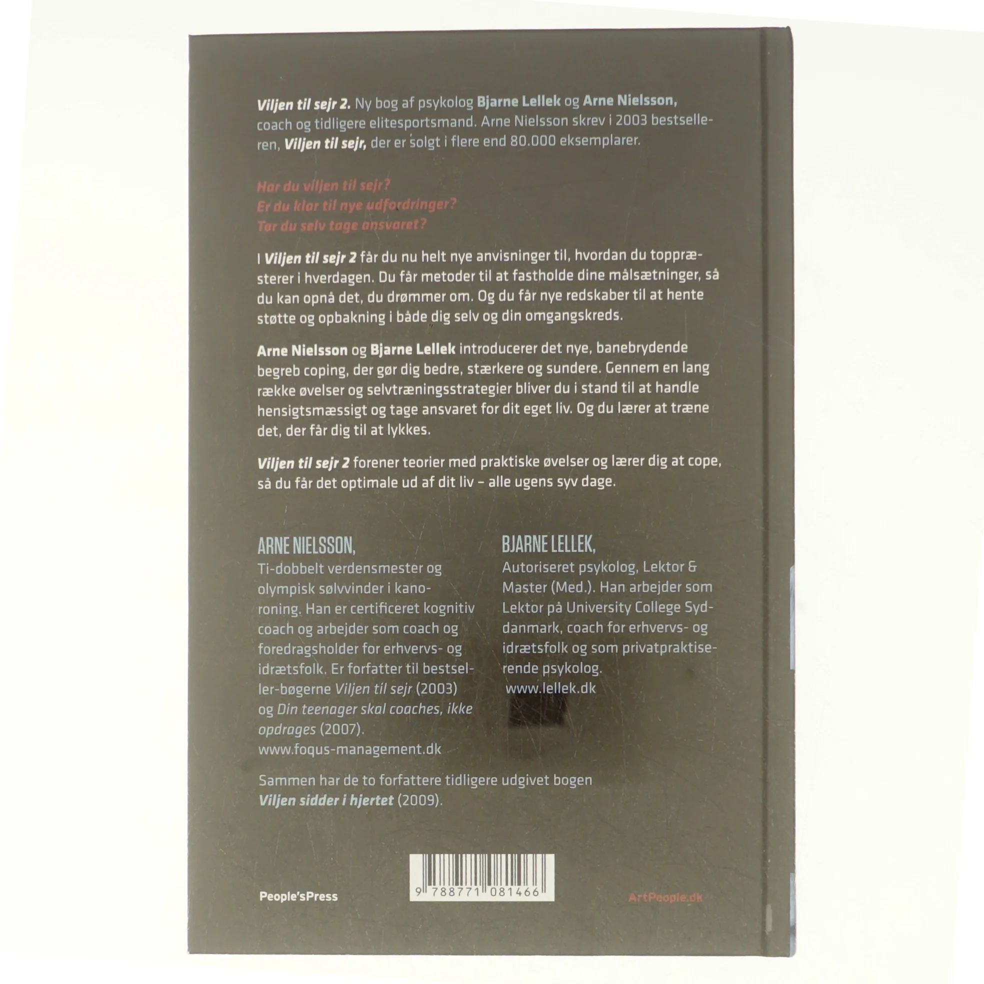 Viljen til sejr 2 : viden og værktøjer, der gør dig bedre og stærkere af Arne Nielsson og Bjarne Lellek (Bog)
