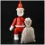 Julemandsfigur med sæk fra Kay Bojsen (str. 20 x 10 cm)