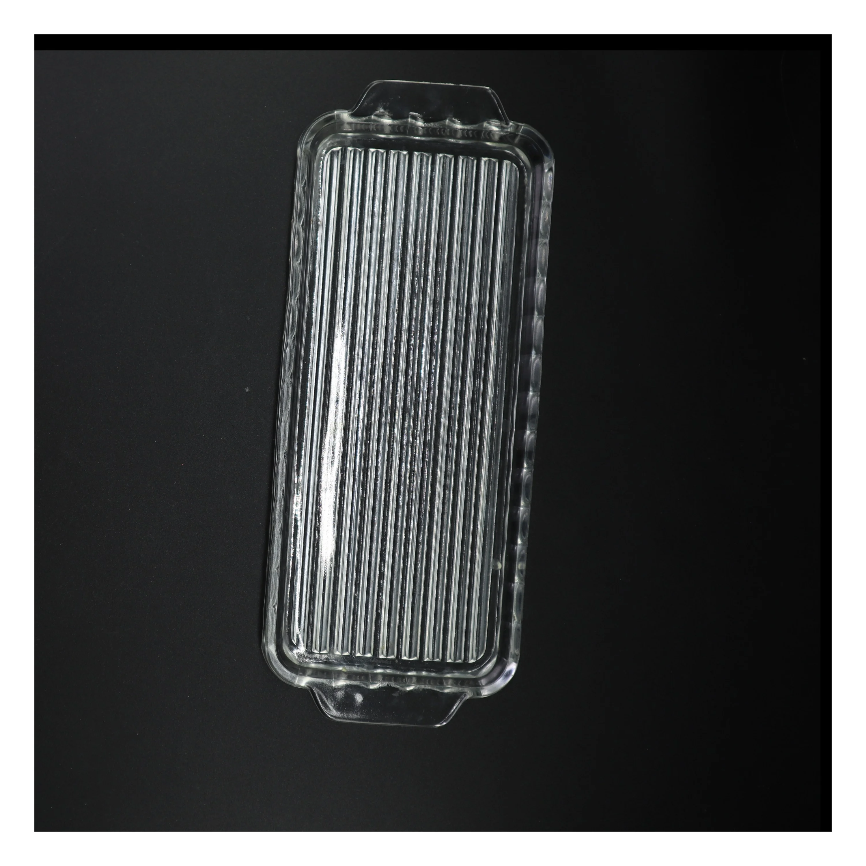 Rektangulær glasfad (str. 37 x 15 cm)