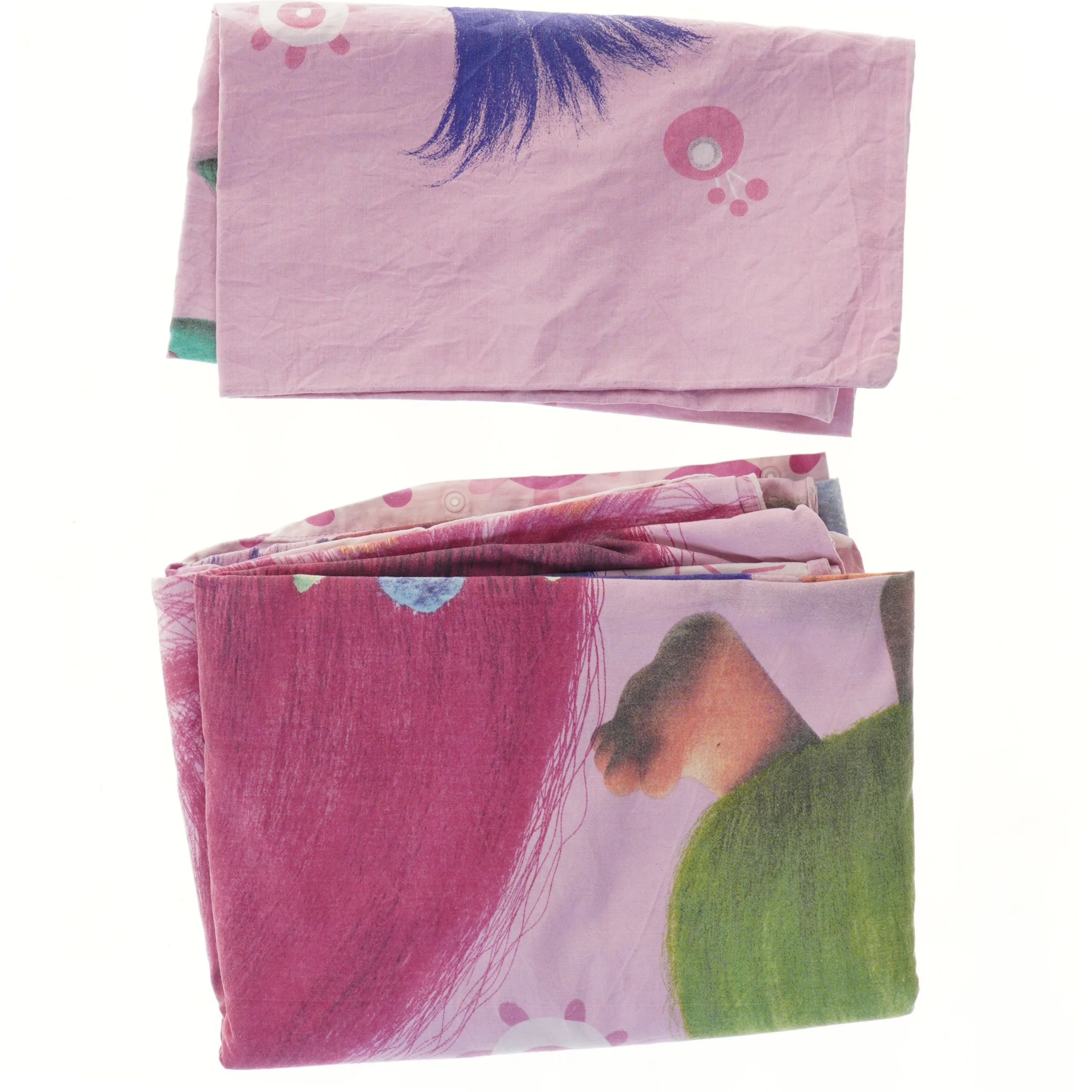 Trolls sengetøjssæt (str. 140x200 og 65x55 cm)