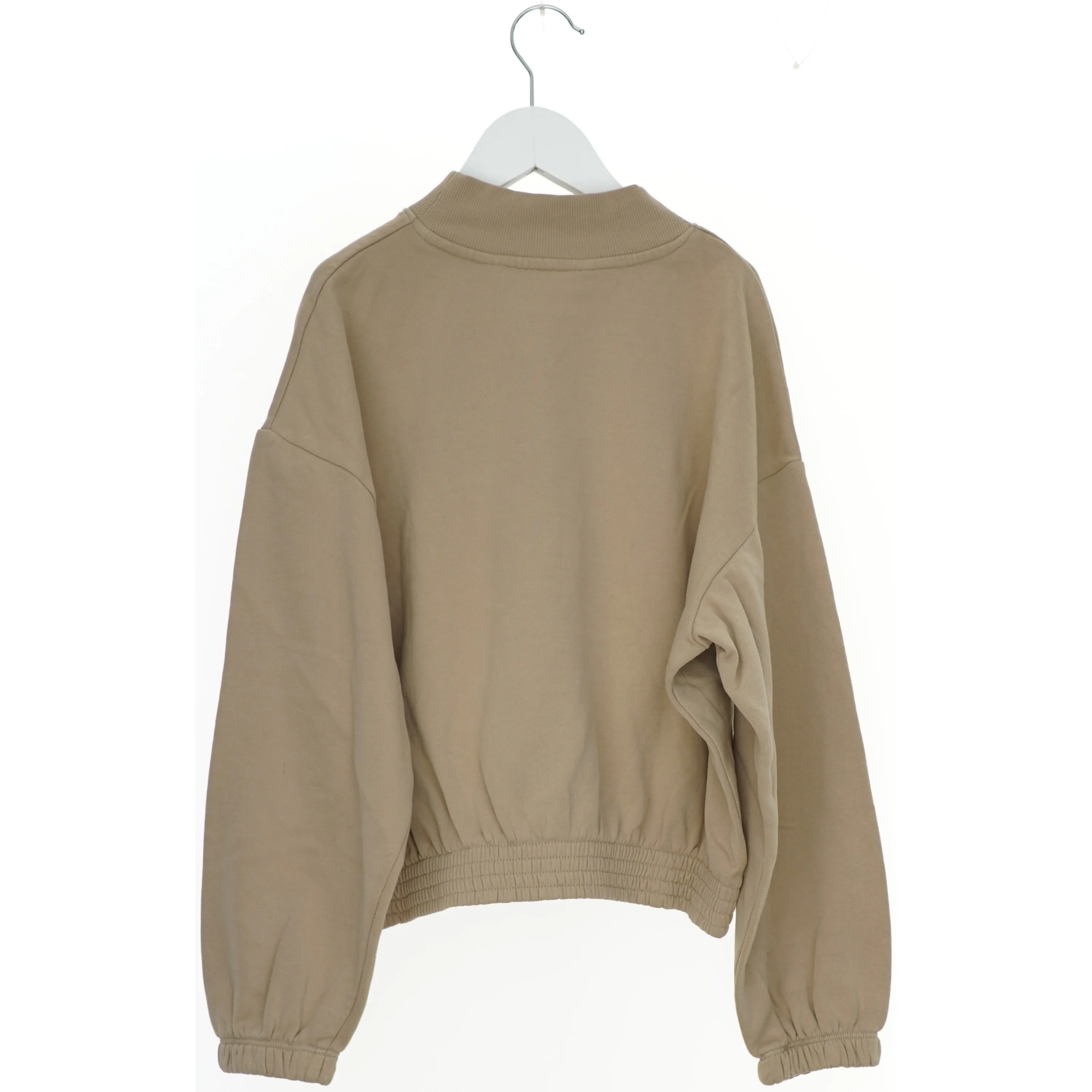 Langærmet beige sweatshirt med print (str. 152)