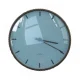 City Royal Blue Hall Wall Clock fra Arne Jacobsen (str. 21 x 4 cm)