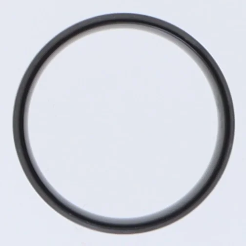 Stor sort ubrugt metal ring (fingerring) (str. 71 mm)