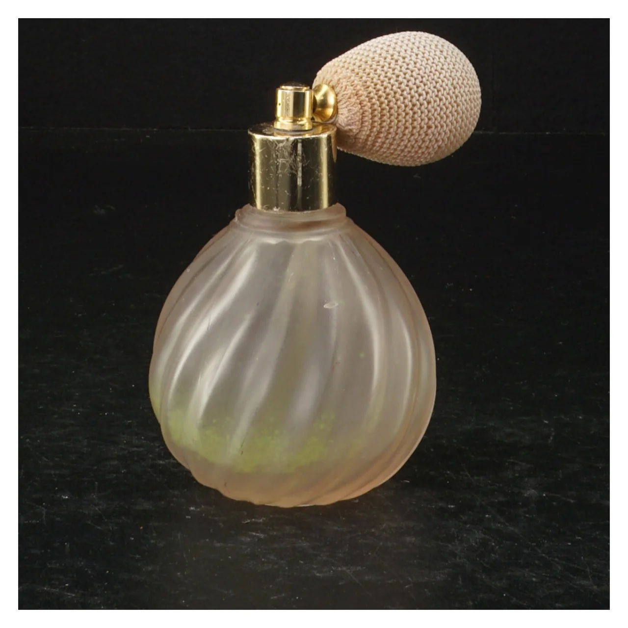 Vintage glas parfumeflaske (str. 10 cm)