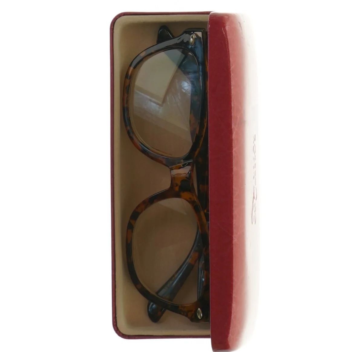 Brilleæske med briller +1 eller + 1,5