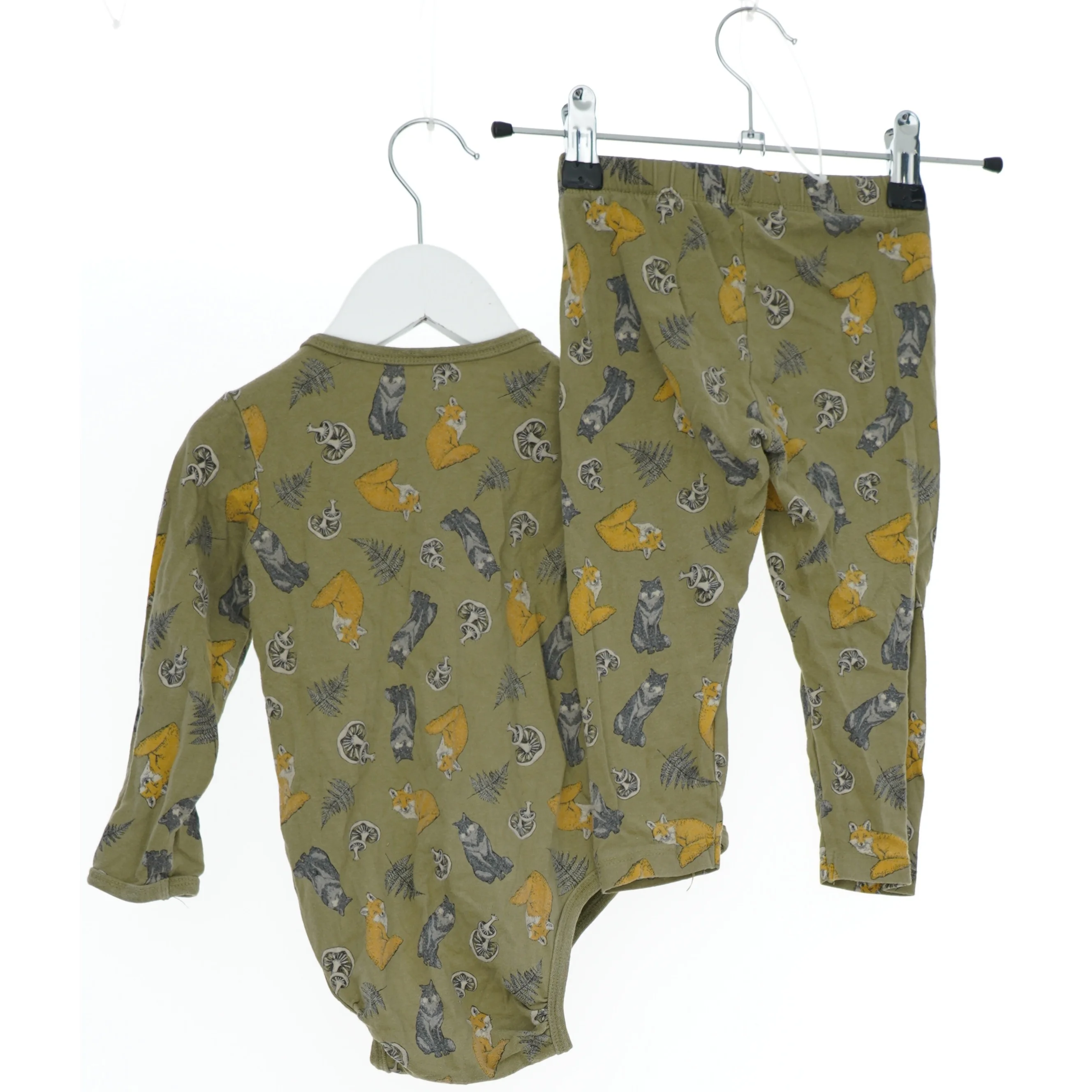 Baby bodystocking og bukser med dyremotiv fra VRS (str. 80)