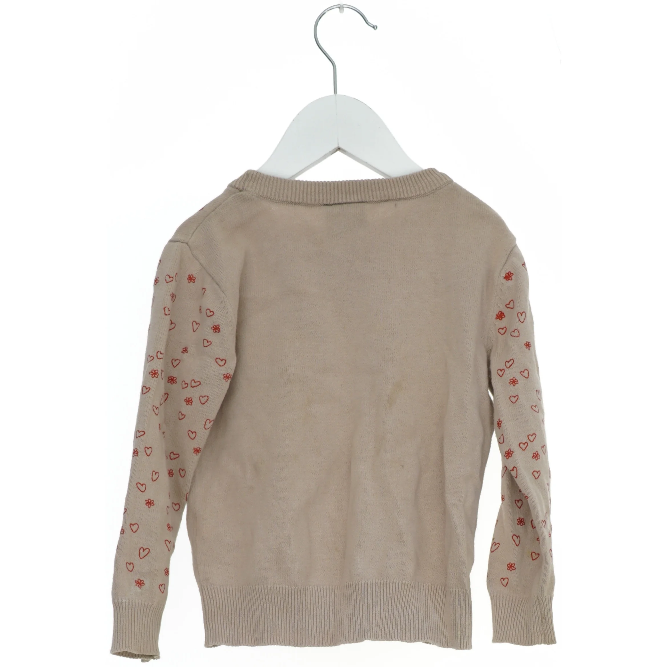 Børnesweater med hjerter og blomster fra Friends (str. 104)