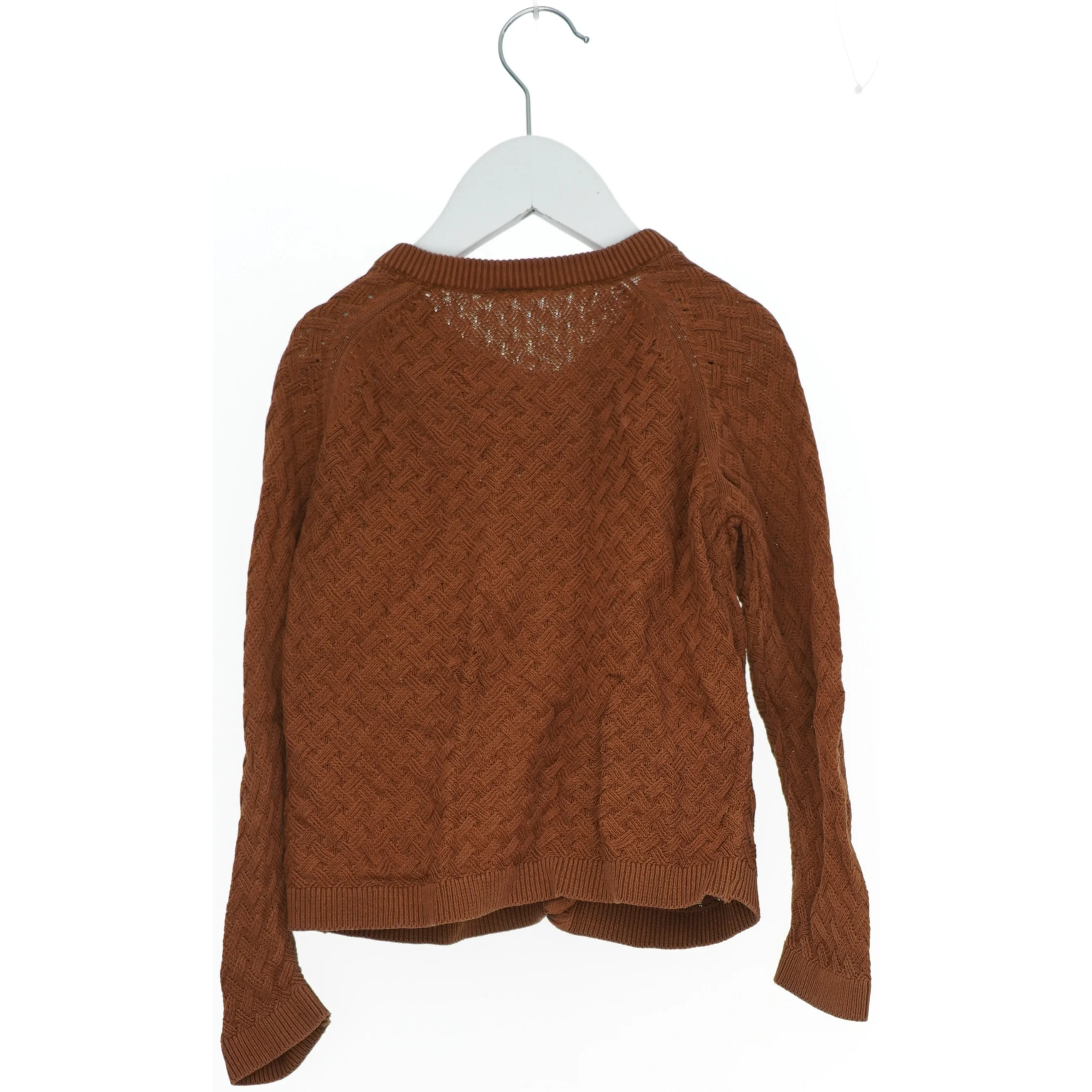 Brun cardigan med knapper fra Freds World (str. 92)
