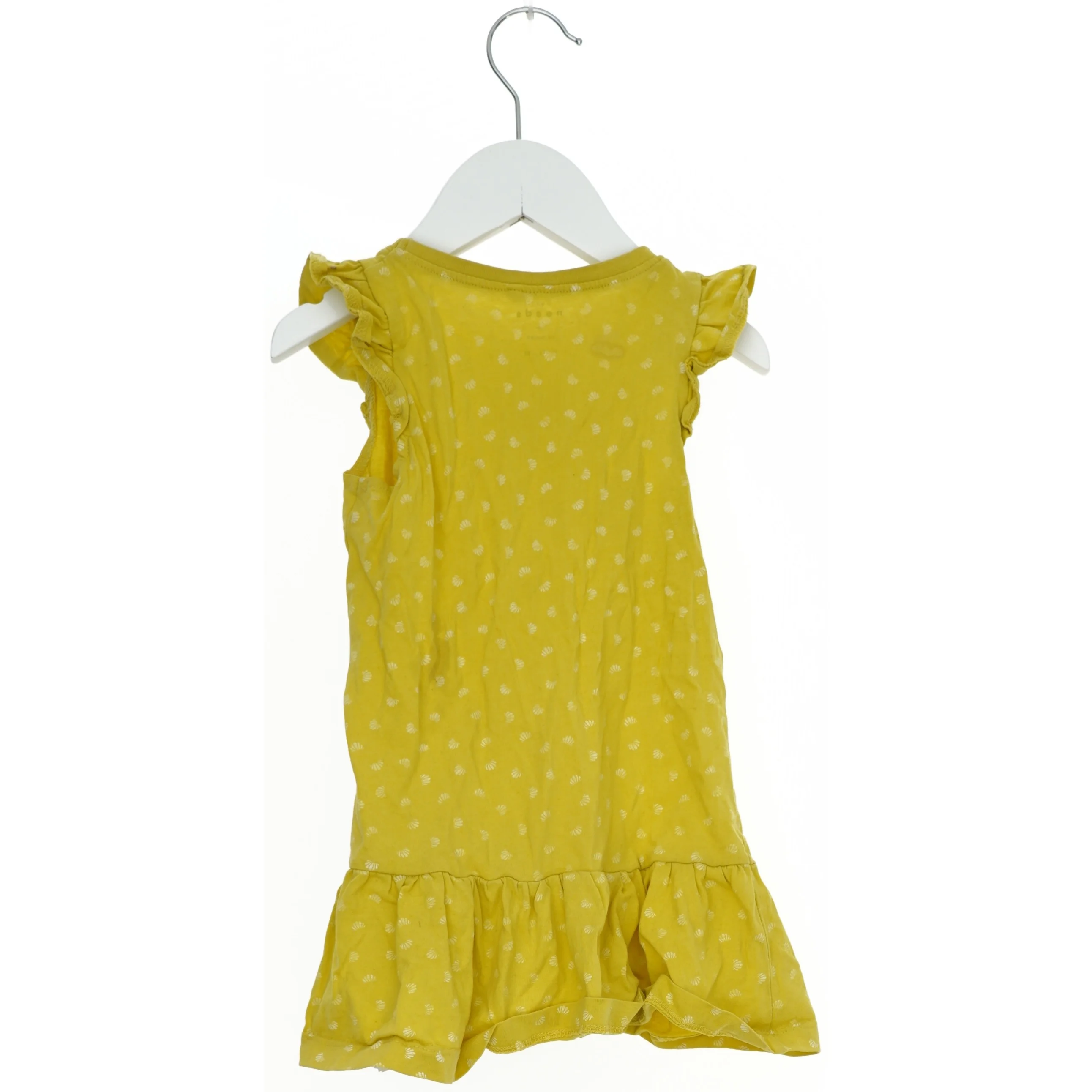 Gul kjole med hvide prikker fra Name It (str. 92)