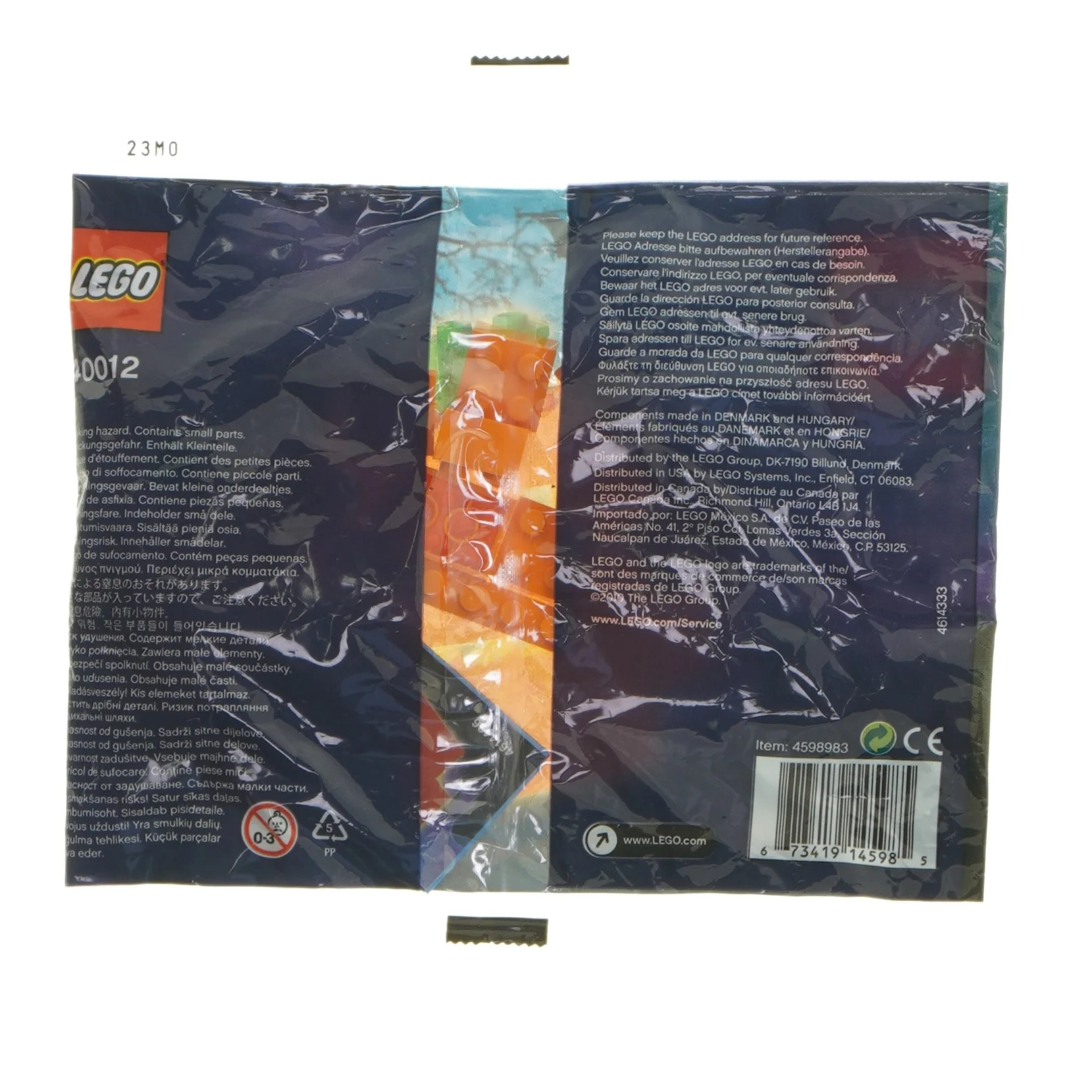 LEGO Halloween græskar fra LEGO (str. 17x16 cm)