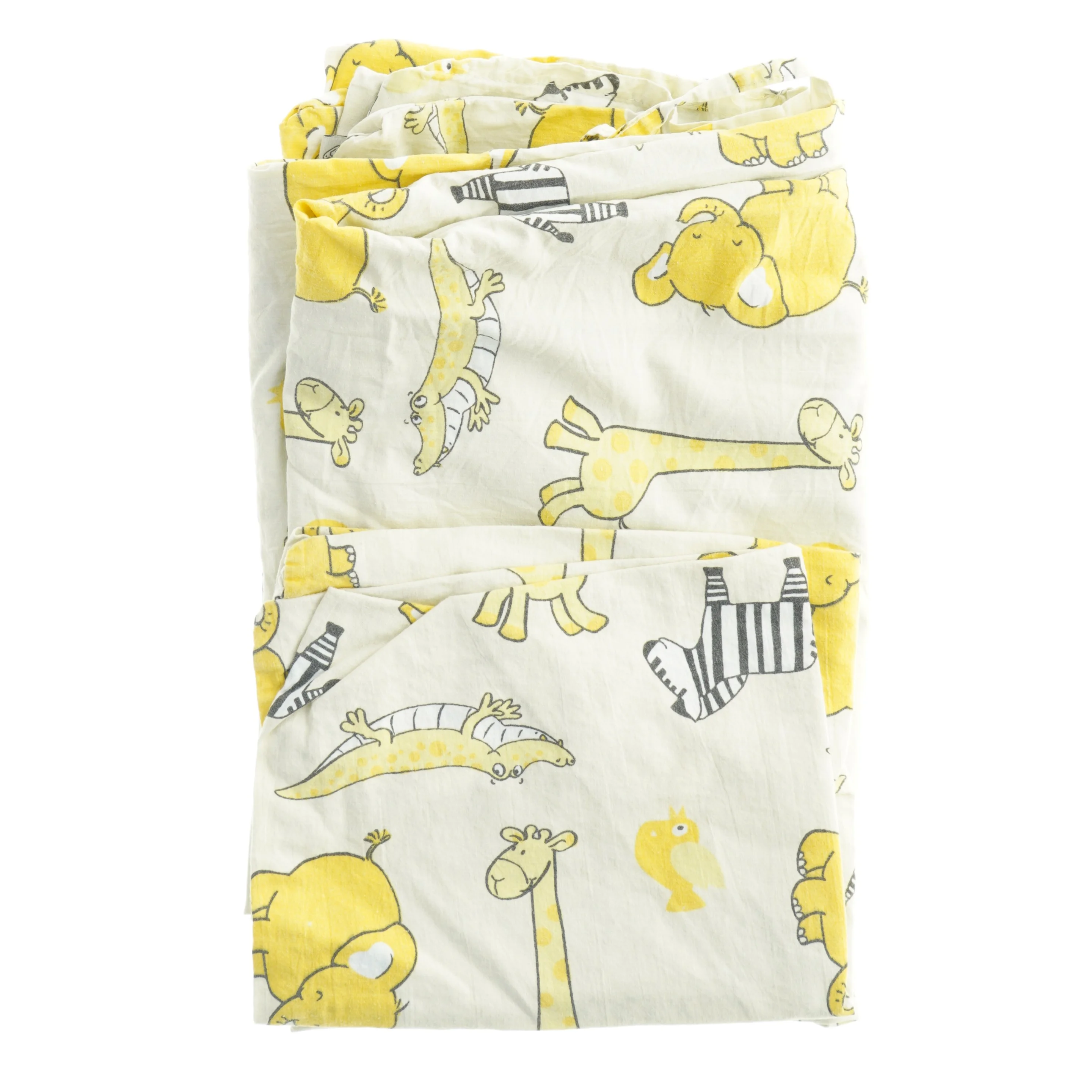 Barnesengesæt med dyremønster (str. 85 x 130 cm)